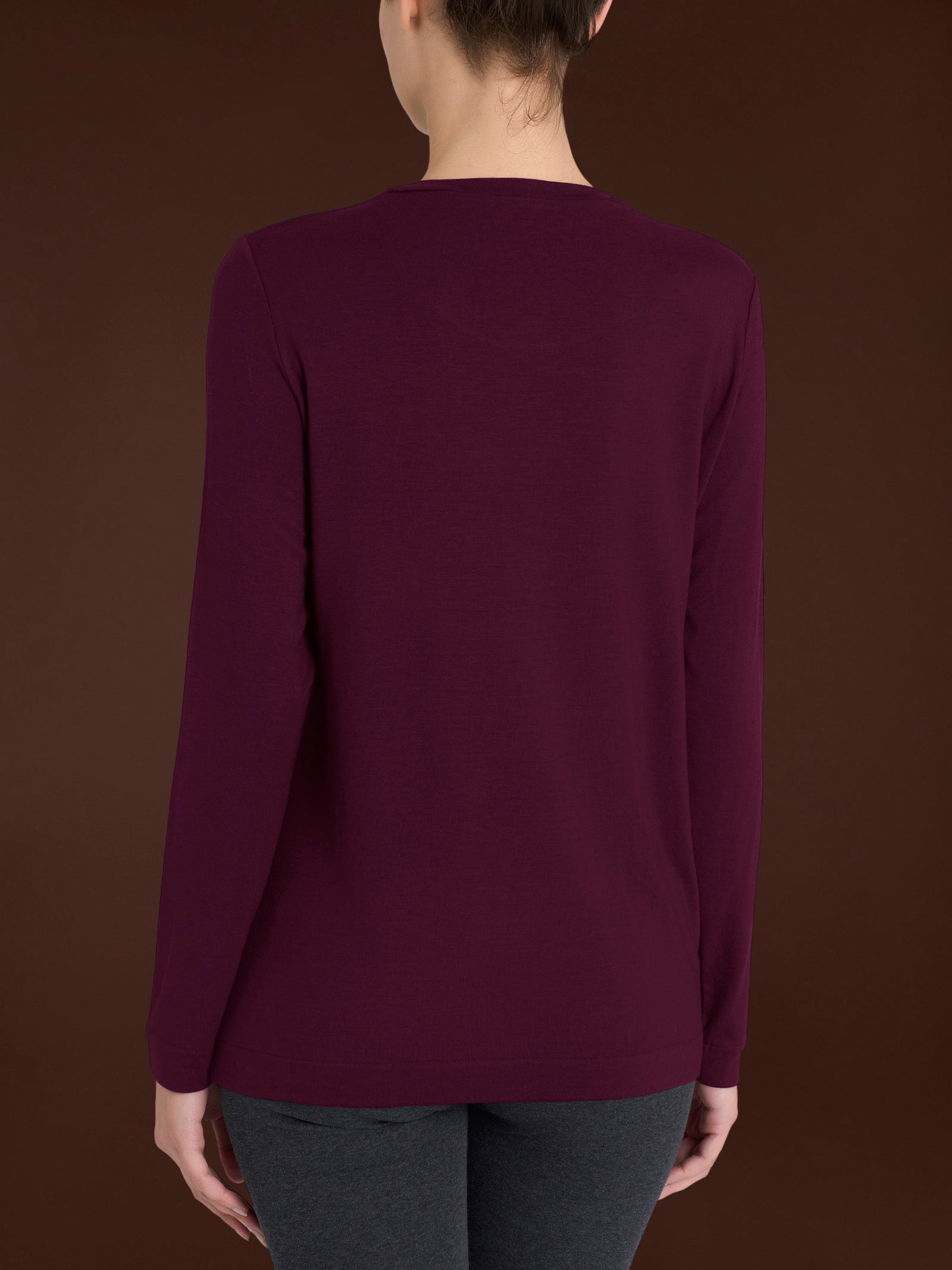 Ragno Eco Viscosa Maglietta Donna Fig manica lunga