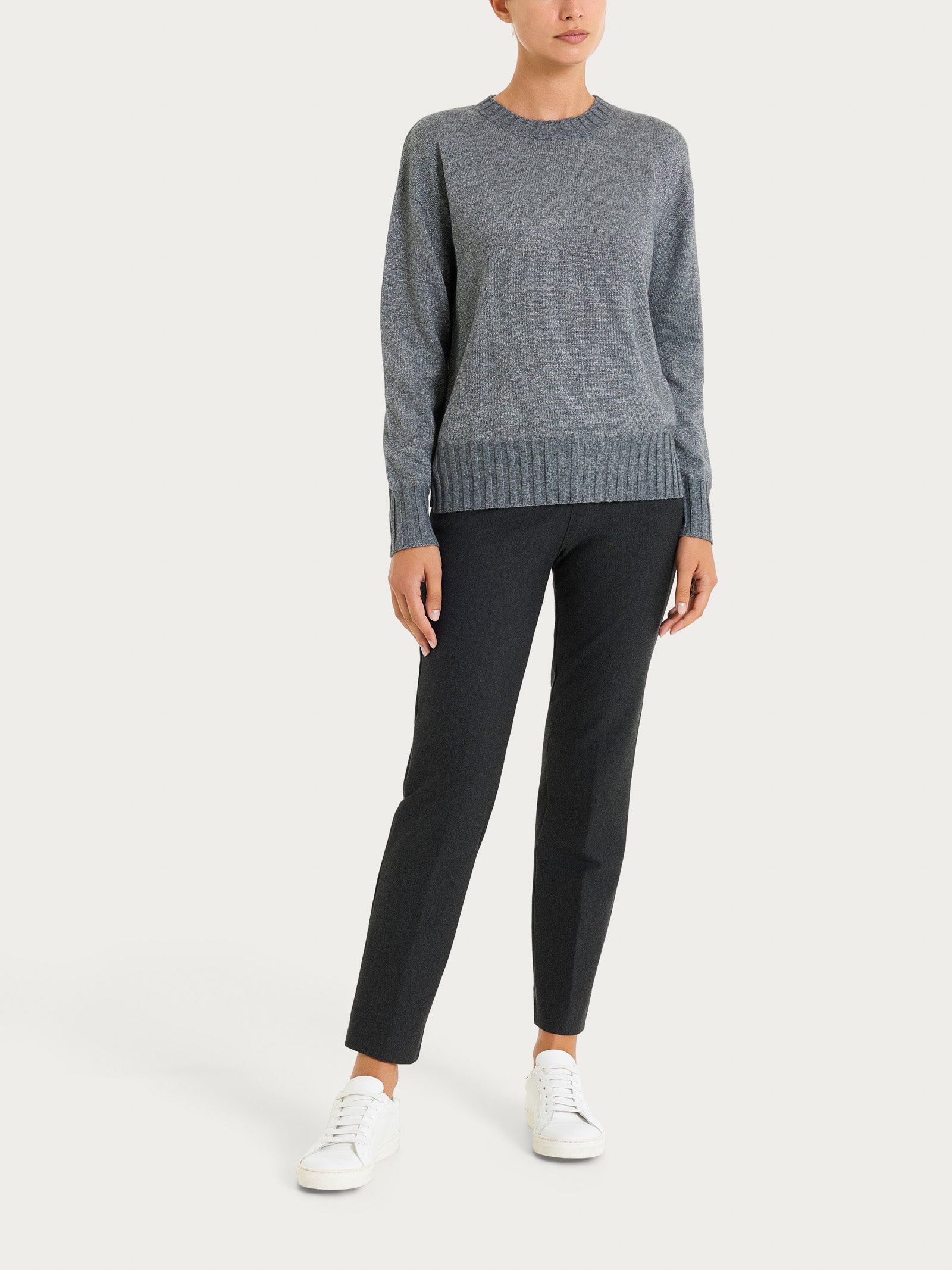 Ragno Natural Soft maglia girocollo lurex Ferro Mel