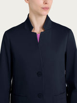 Ragno Satin Power Short Blazer giacca blu satin