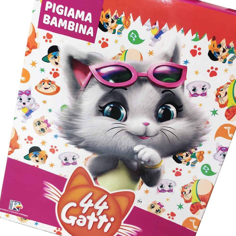 Lady C Sabor 44 Gatti pigiama bimba cotone invernale