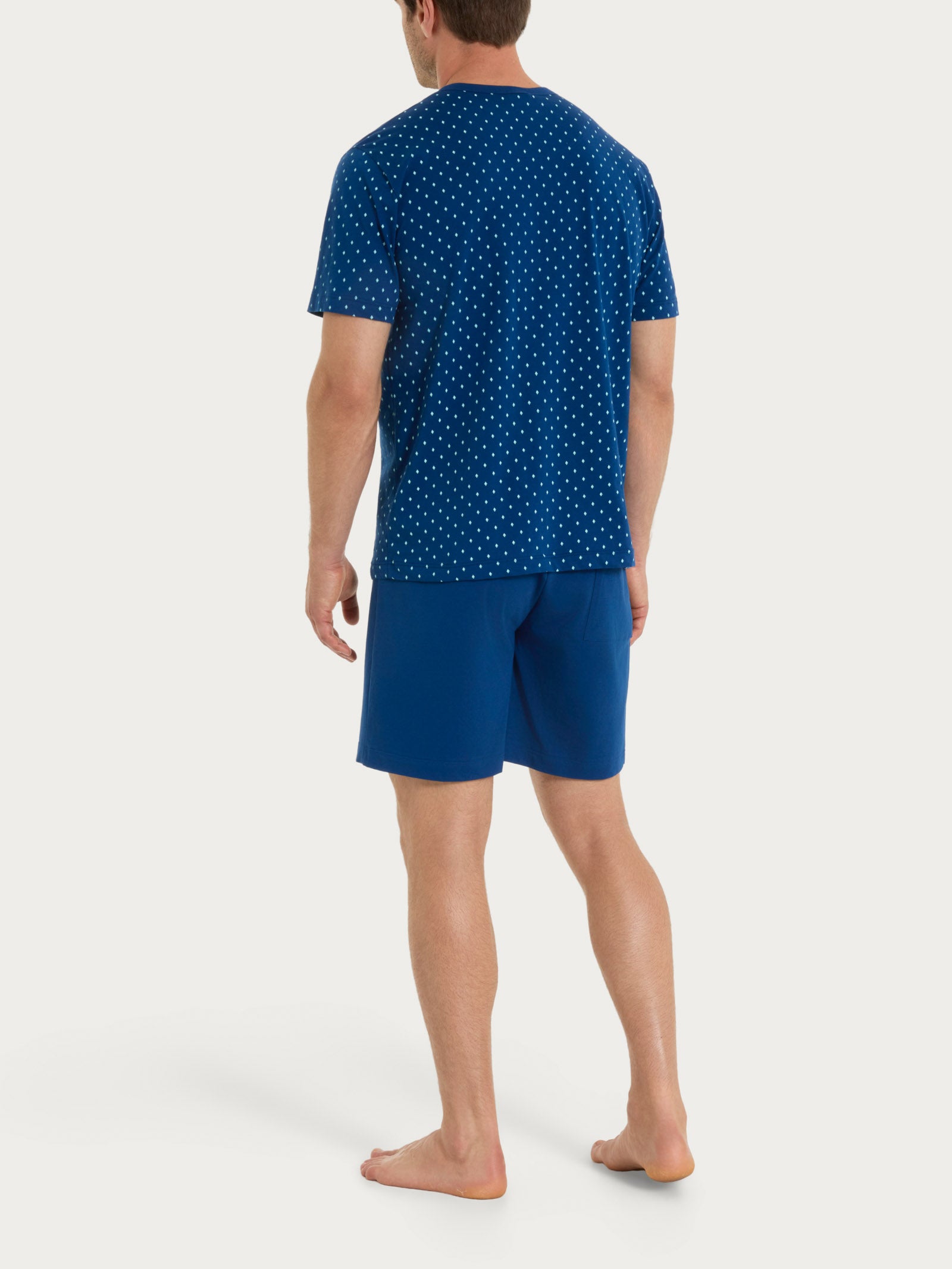 Ragno Jersey Cotone Pigiama Trittico Uomo Navy Peony