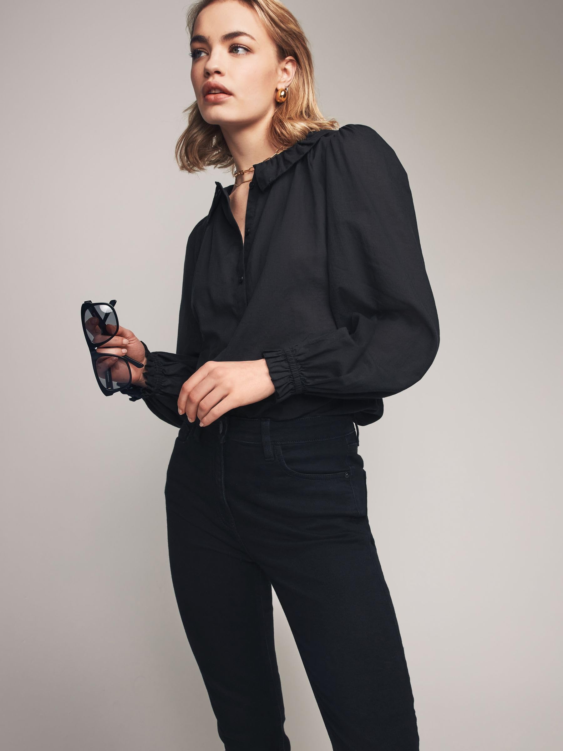 Geo Next The Set blusa donna cotone 2 pezzi volant