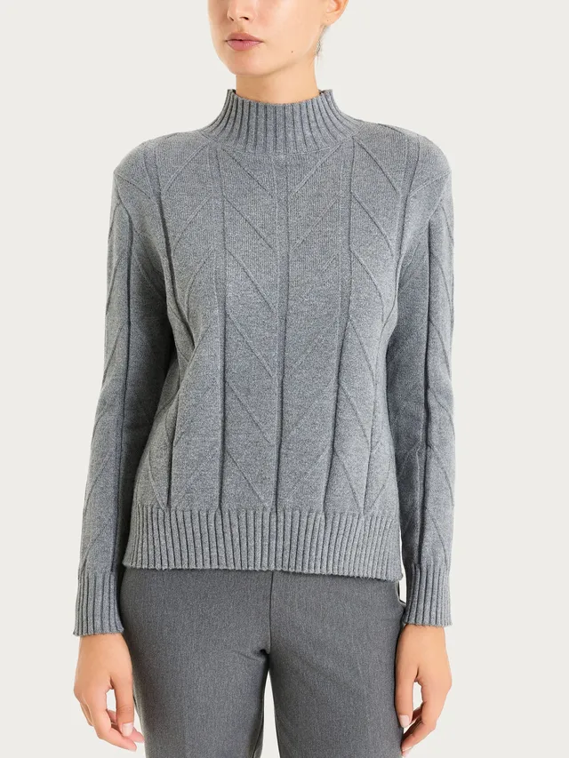 Ragno Super Soft lupetto punto spiga Ferro Mel. boxy