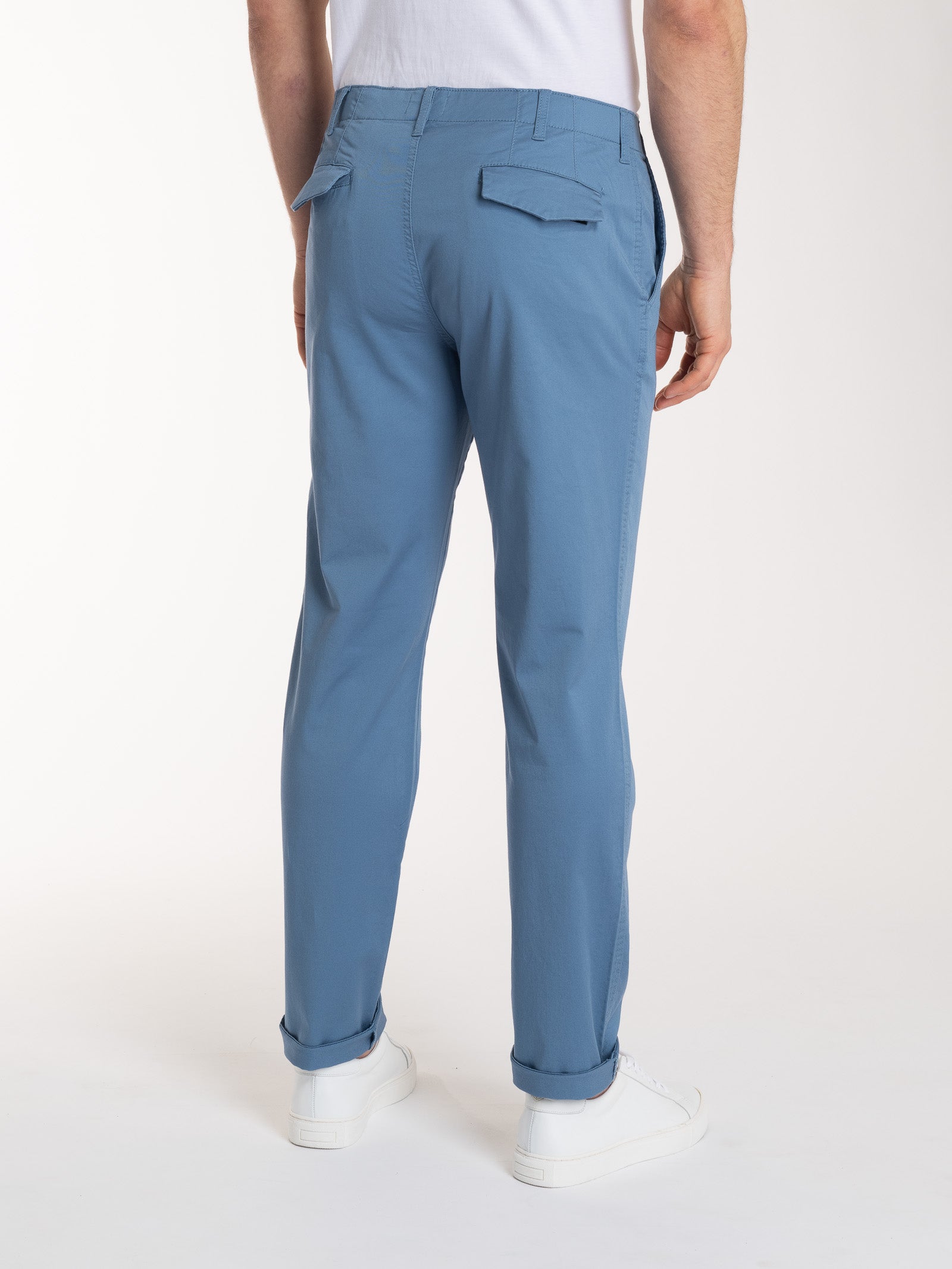 Ragno Summer Twill The Chino Pantalone Uomo Coronet Blue leggero
