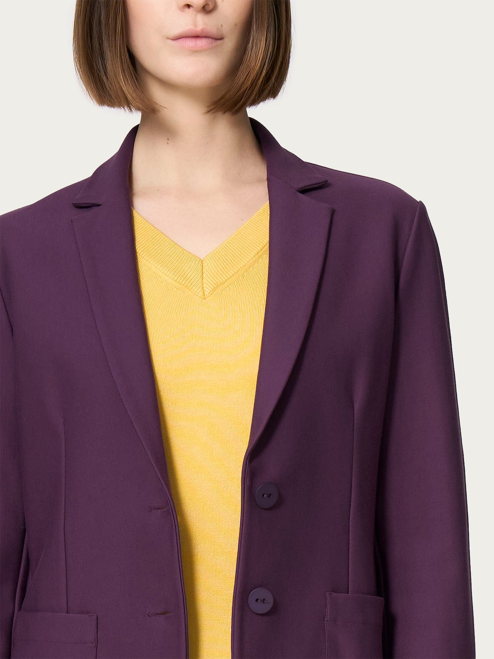 Ragno Compact Blazer giacca due bottoni Plum Perfect regular
