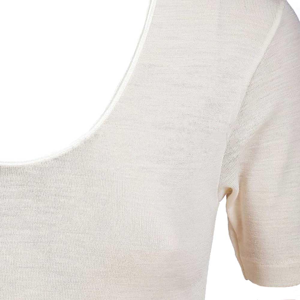 EGI Maglia Intima Lana e Seta Manica Corta XS 2 Pezzi