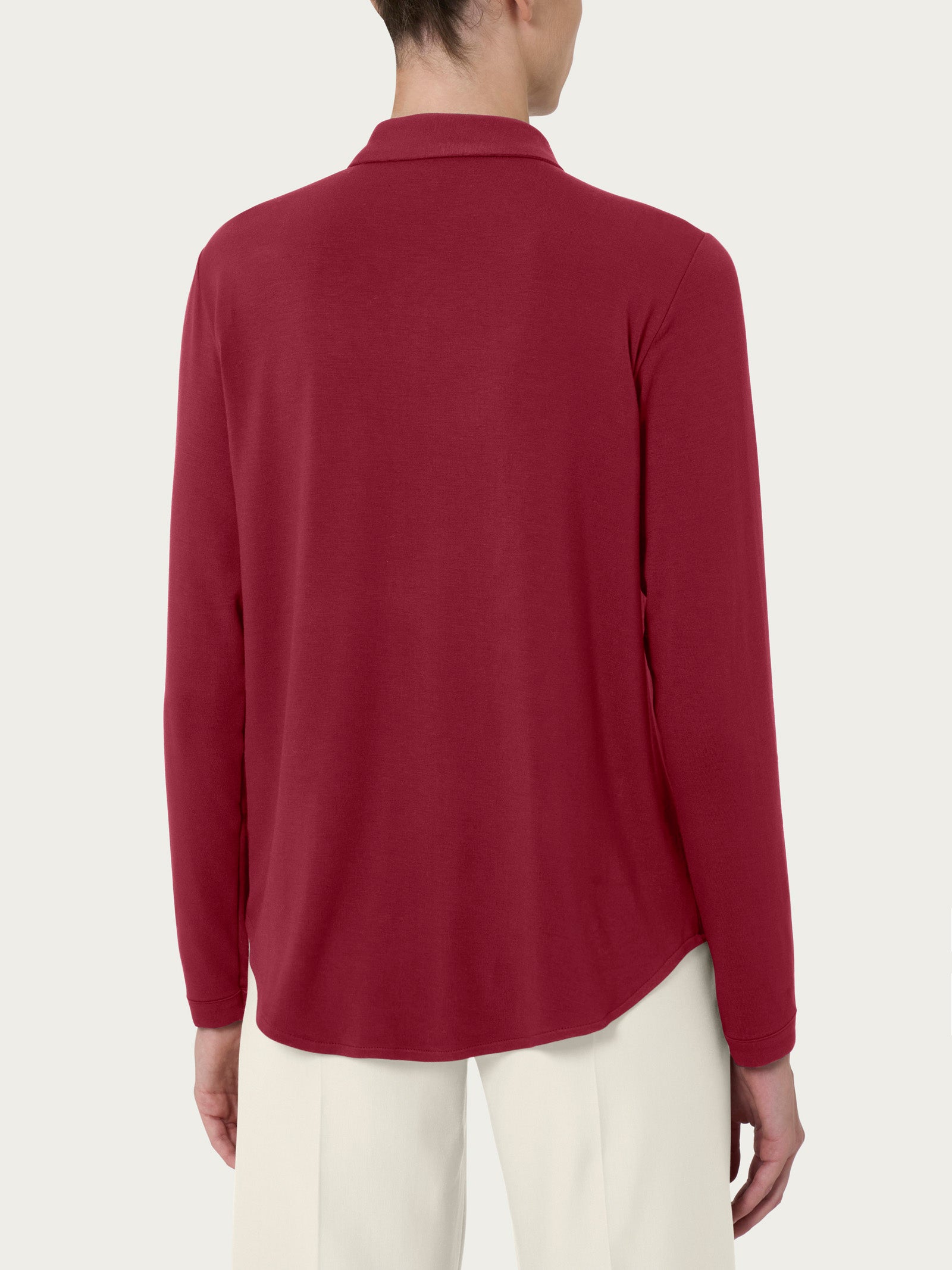 Ragno Viscosa Summer Camicia Eco Viscosa Tibetan Red