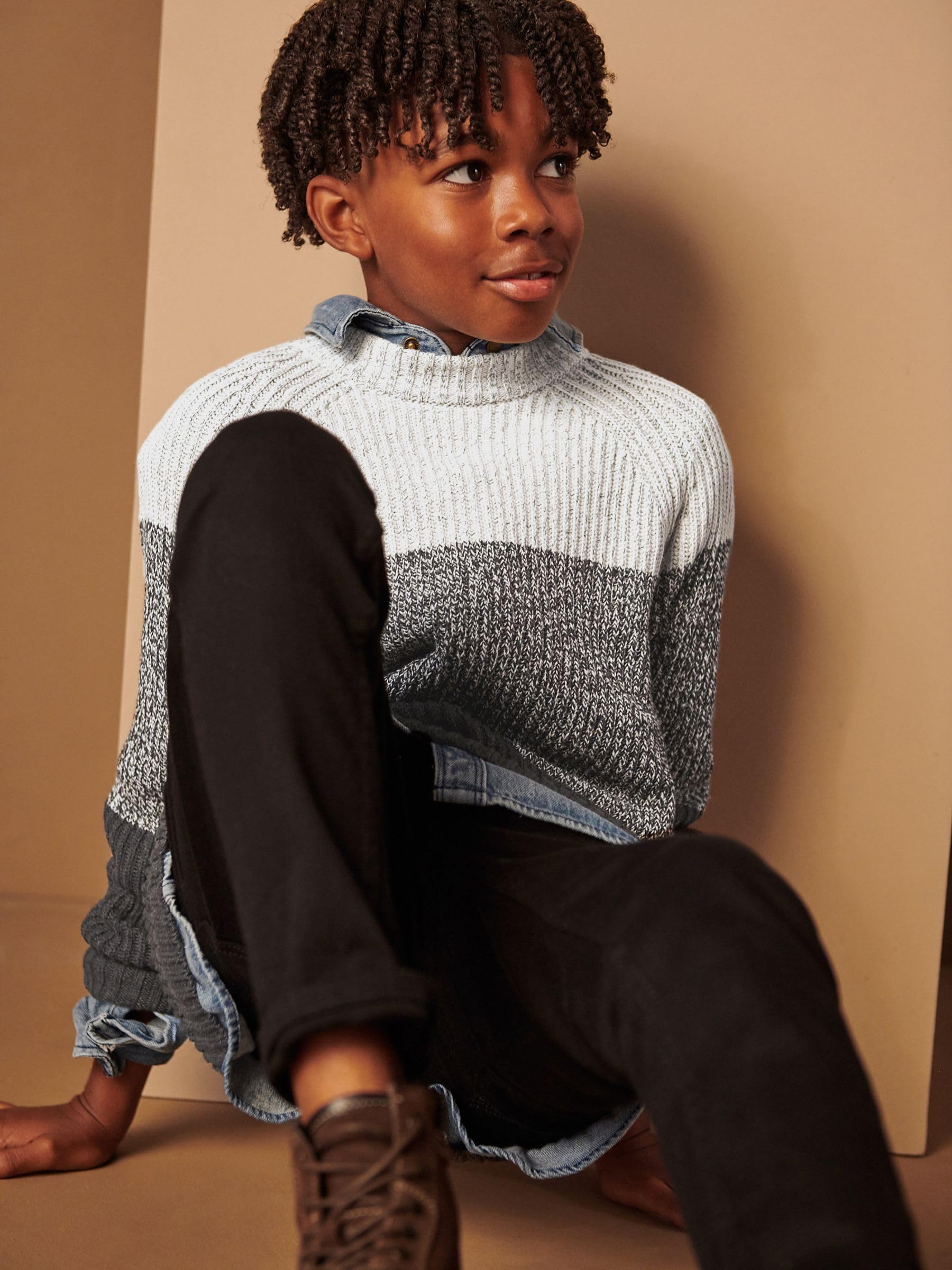 Geo Next Jeans Skinny Bambino Nero elasticizzato