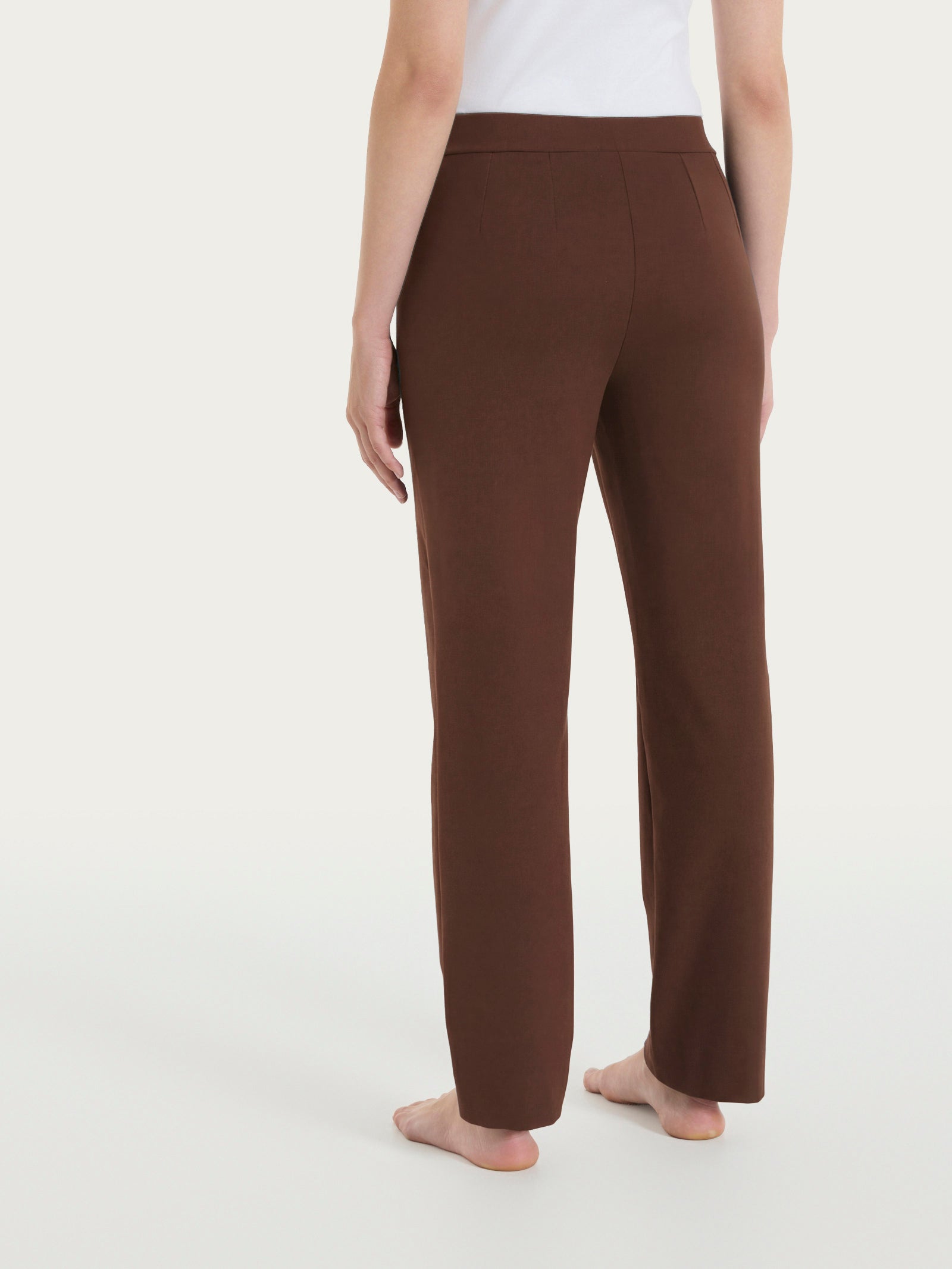 Ragno Jersey Cotone pantalone dritto tasche Chocolate Fondant