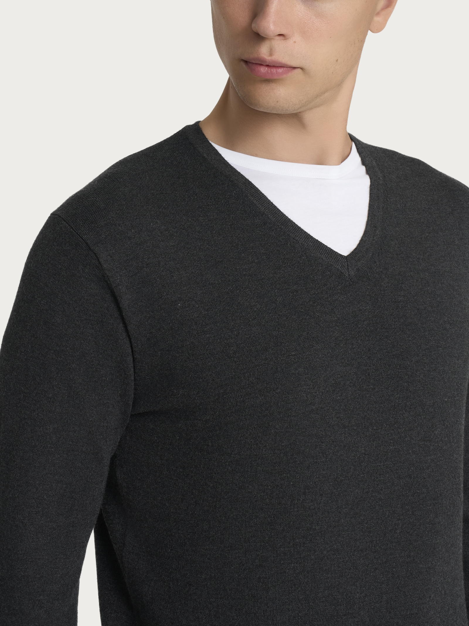 Ragno Four Seasons maglia uomo antracite scollo a V