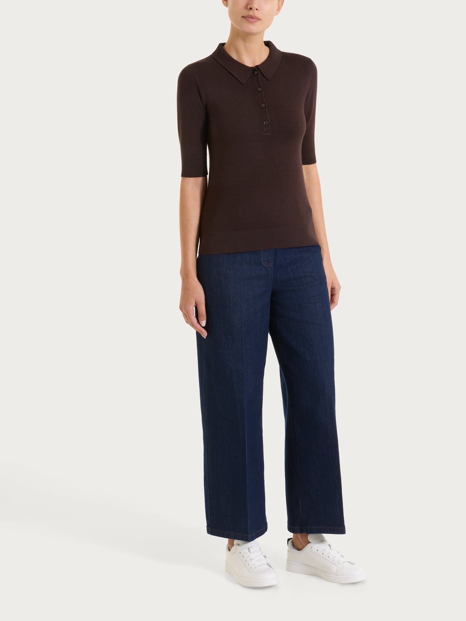 Ragno Four Seasons Polo Manica Corta Chocolate skinny