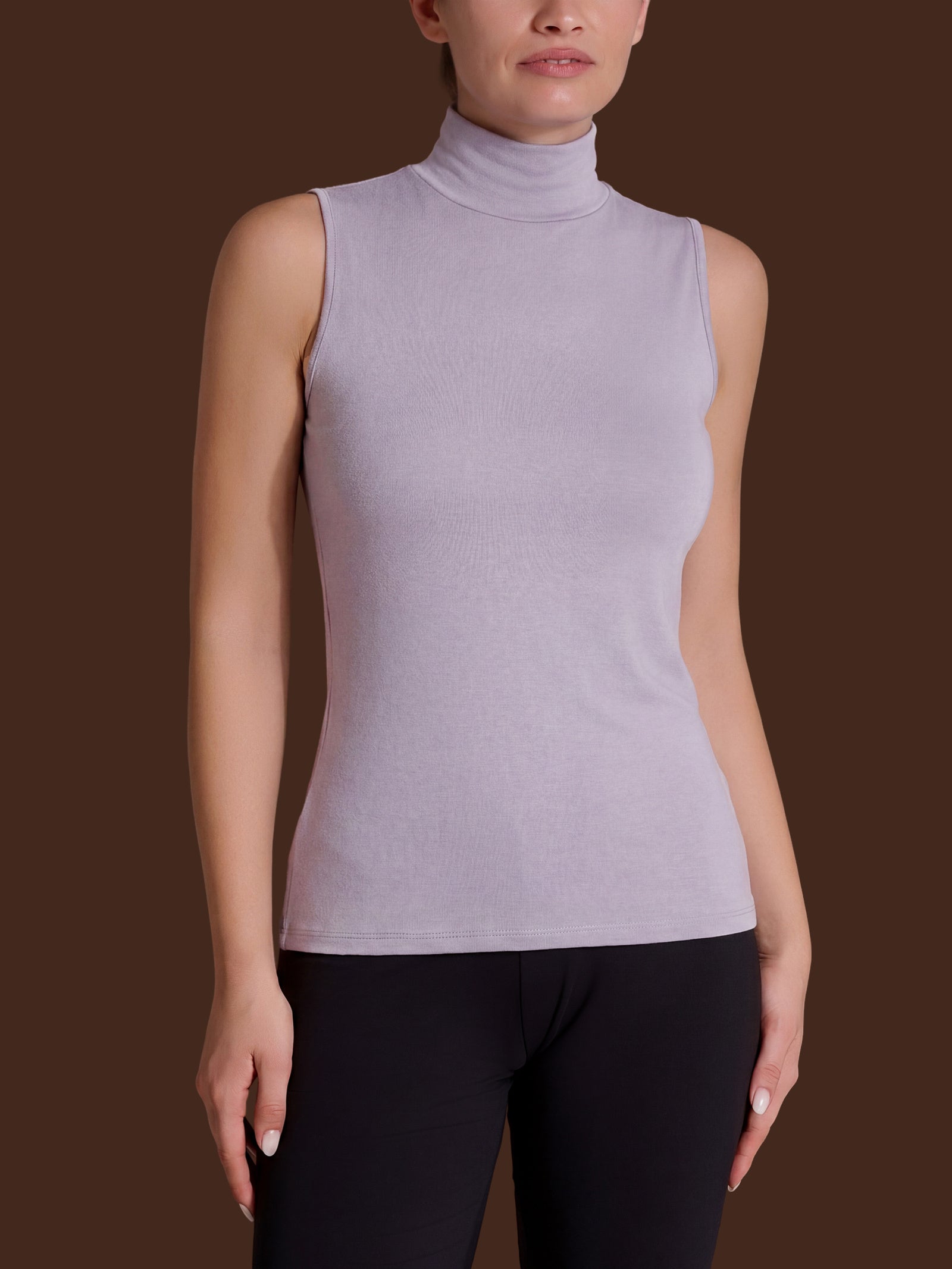 Ragno Thermo Cotton Smanicato Collo Alto Thistle