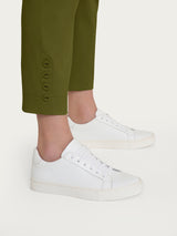 Ragno Satin Power pantalone capri bottoni Sfagno