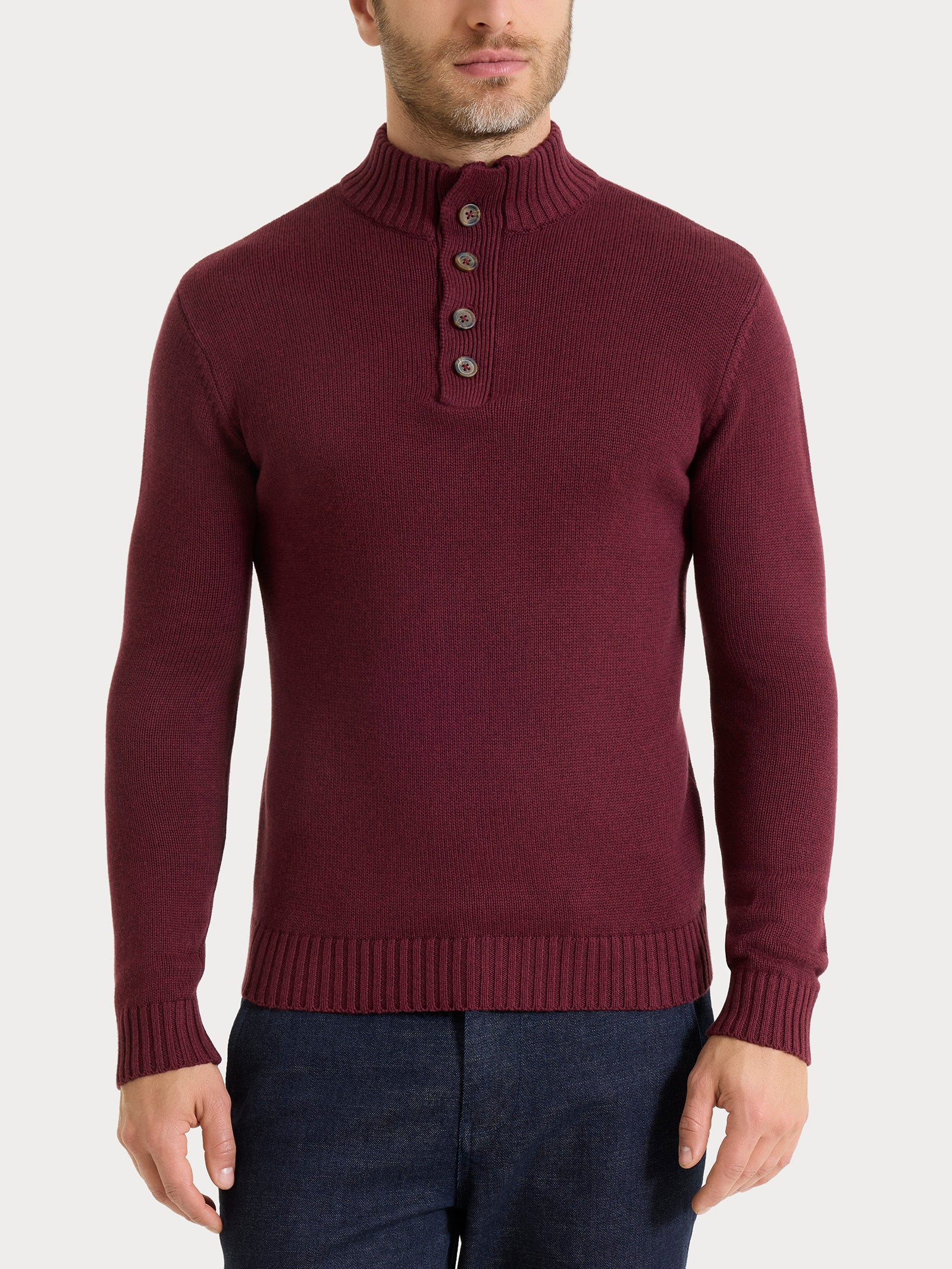 Ragno Winter Cotton Lupetto Zip Bottoni Maglia Fig Mel.