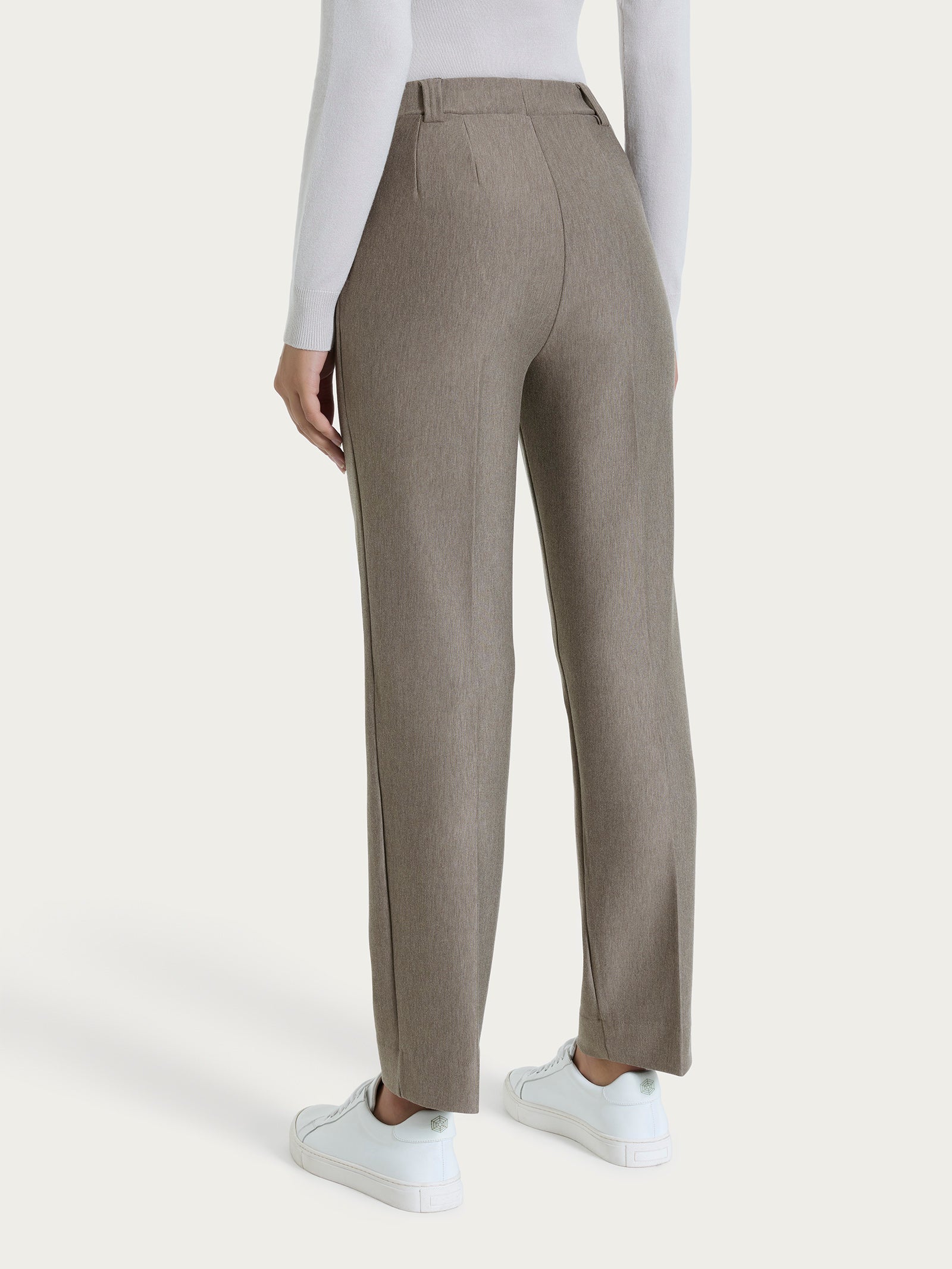 Ragno Compact pantalone straight leg Glace' viscosa