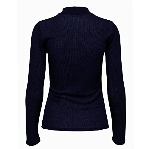 Lady C Lupetto collo ciclista lana microfibra blu L