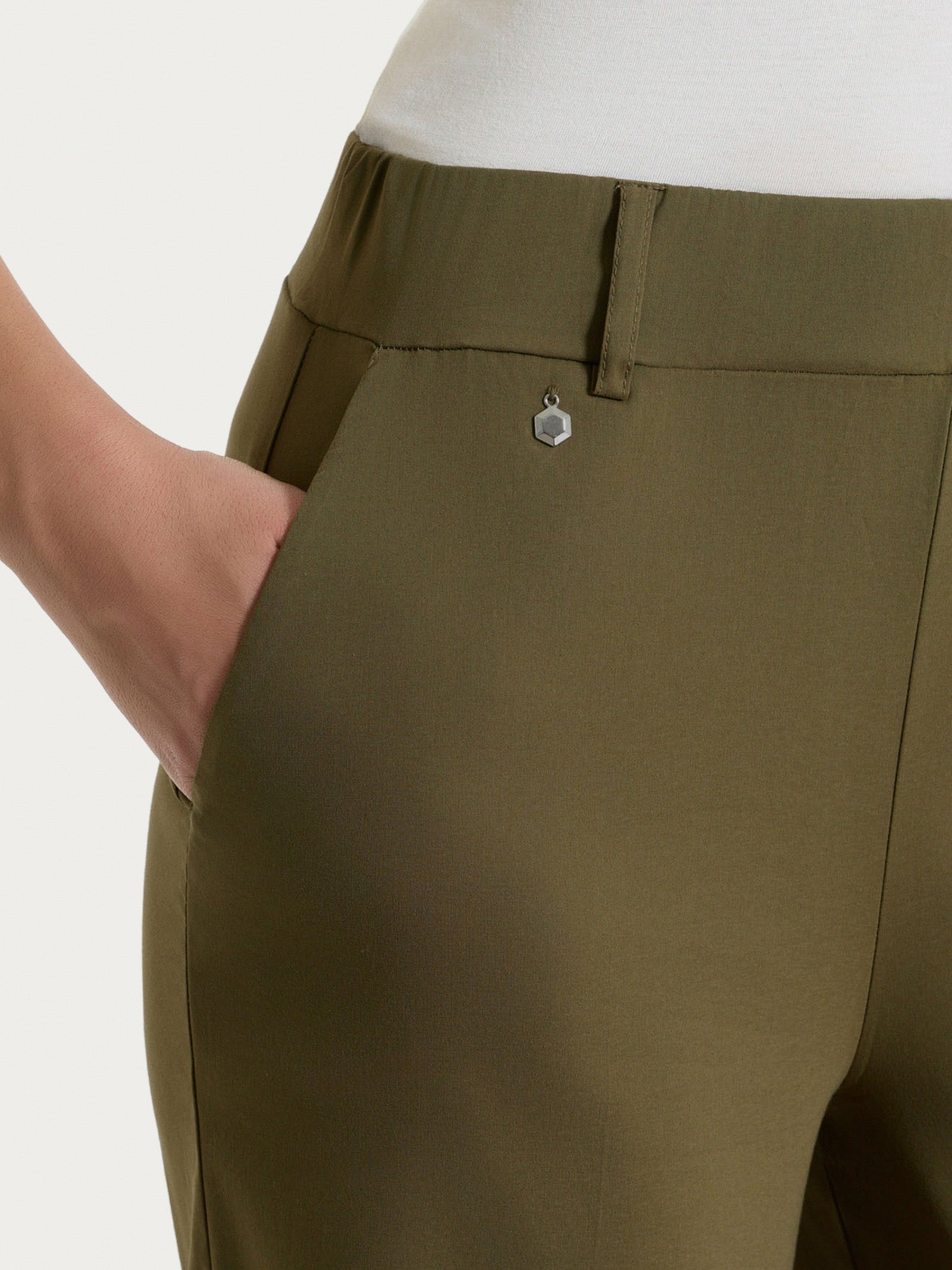 Ragno Super Fresh pantalone ampio Dark Olive cotone