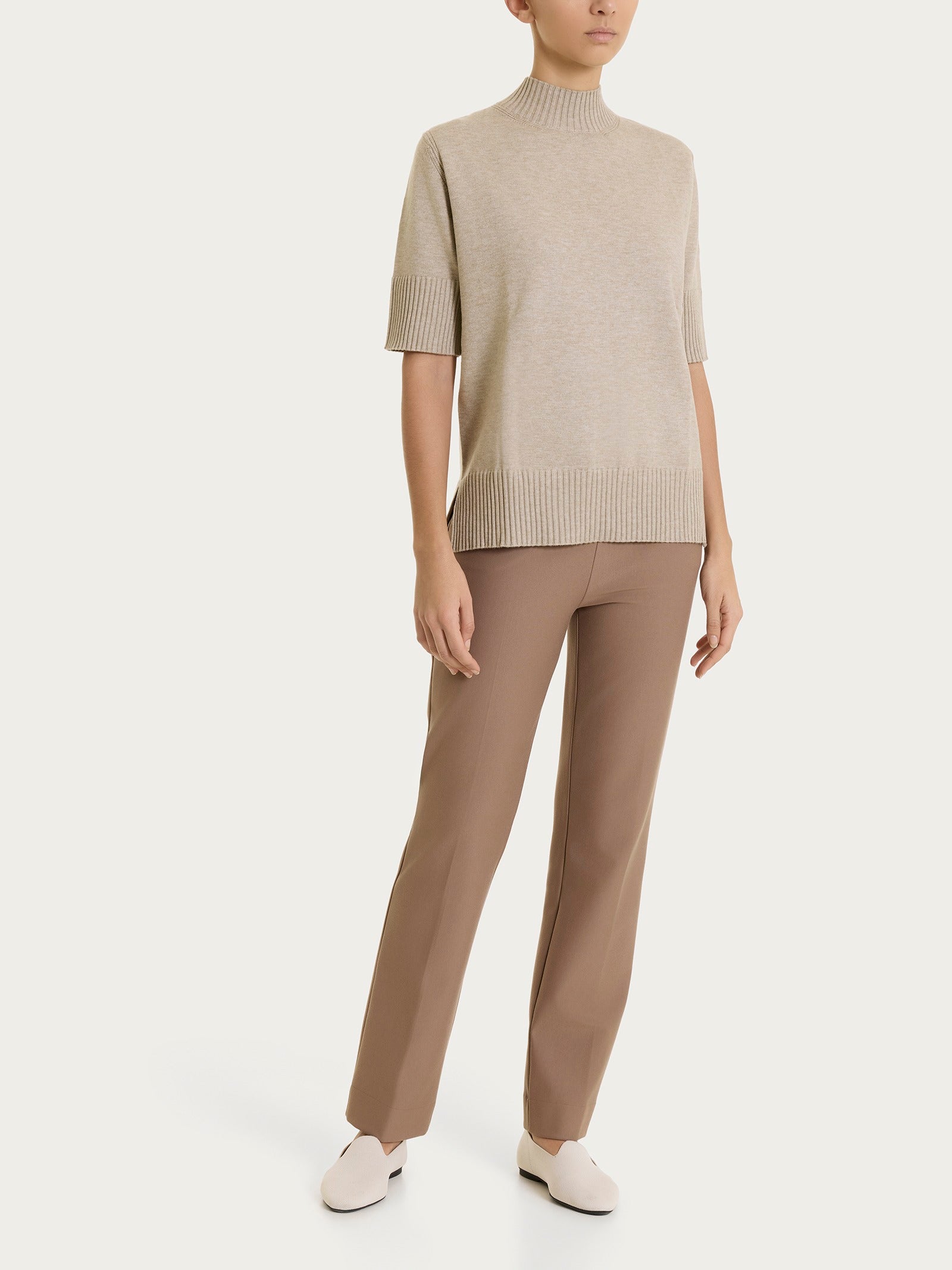 Ragno Compact pantalone dritto con tasche Pine Bark elasticizzato