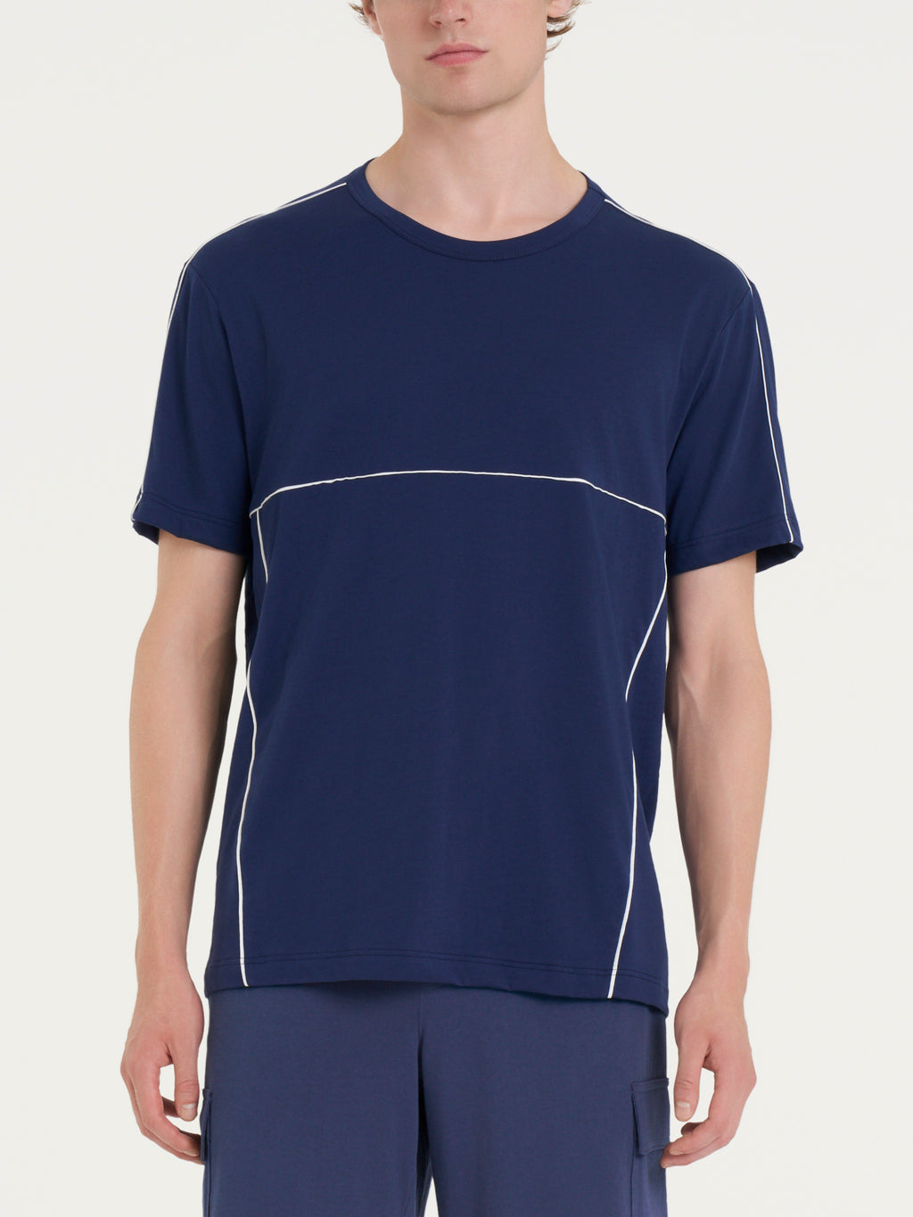 Ragno Puro Cotone T-Shirt Uomo Fant. Naval Academy Girocollo