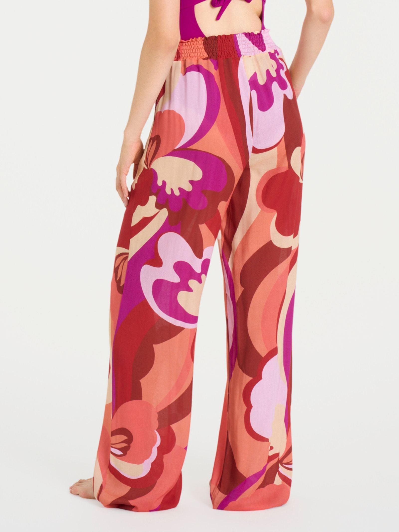Ragno EcoSeta pantalone ampio donna Fant. Brandy Snifter mare
