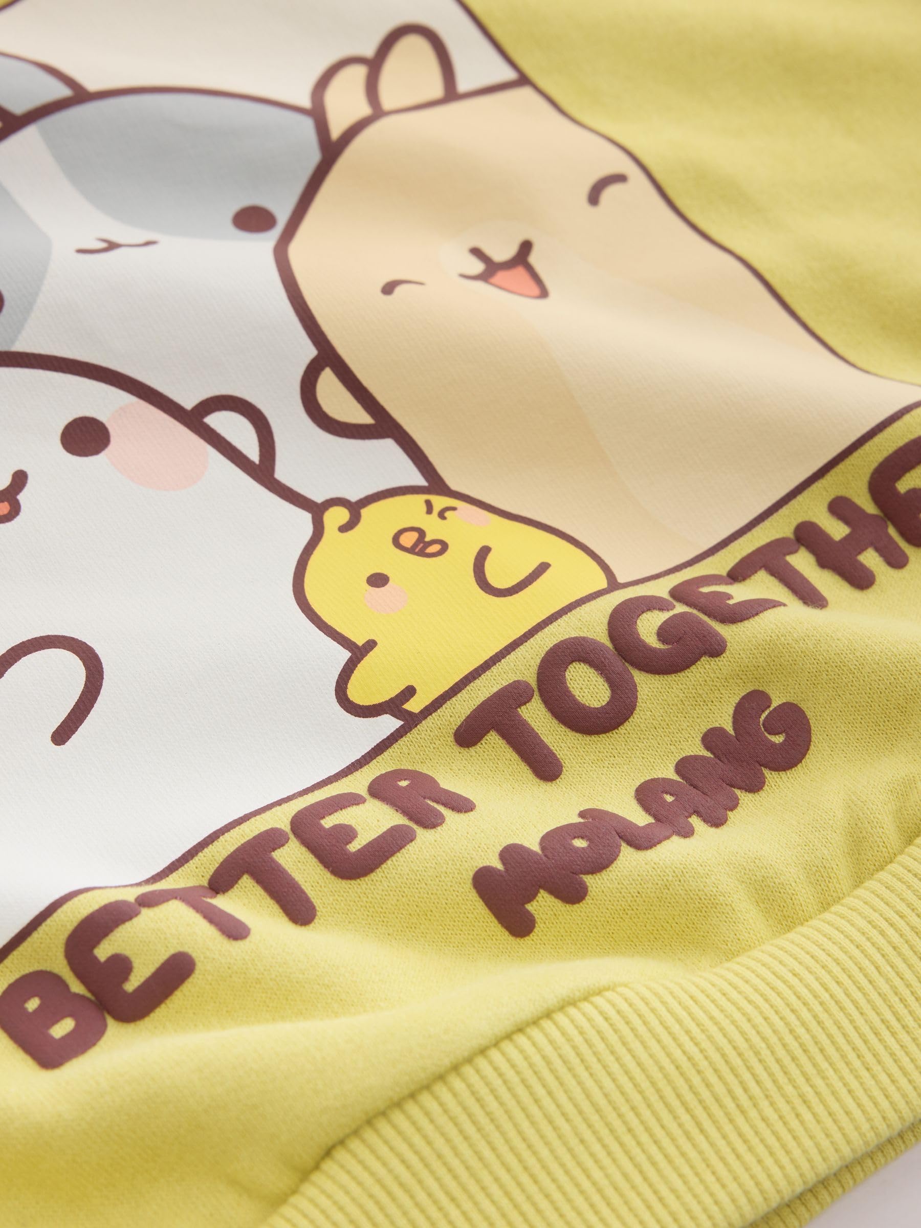 Next Molang tuta bambina felpa e leggings 12-18 mesi