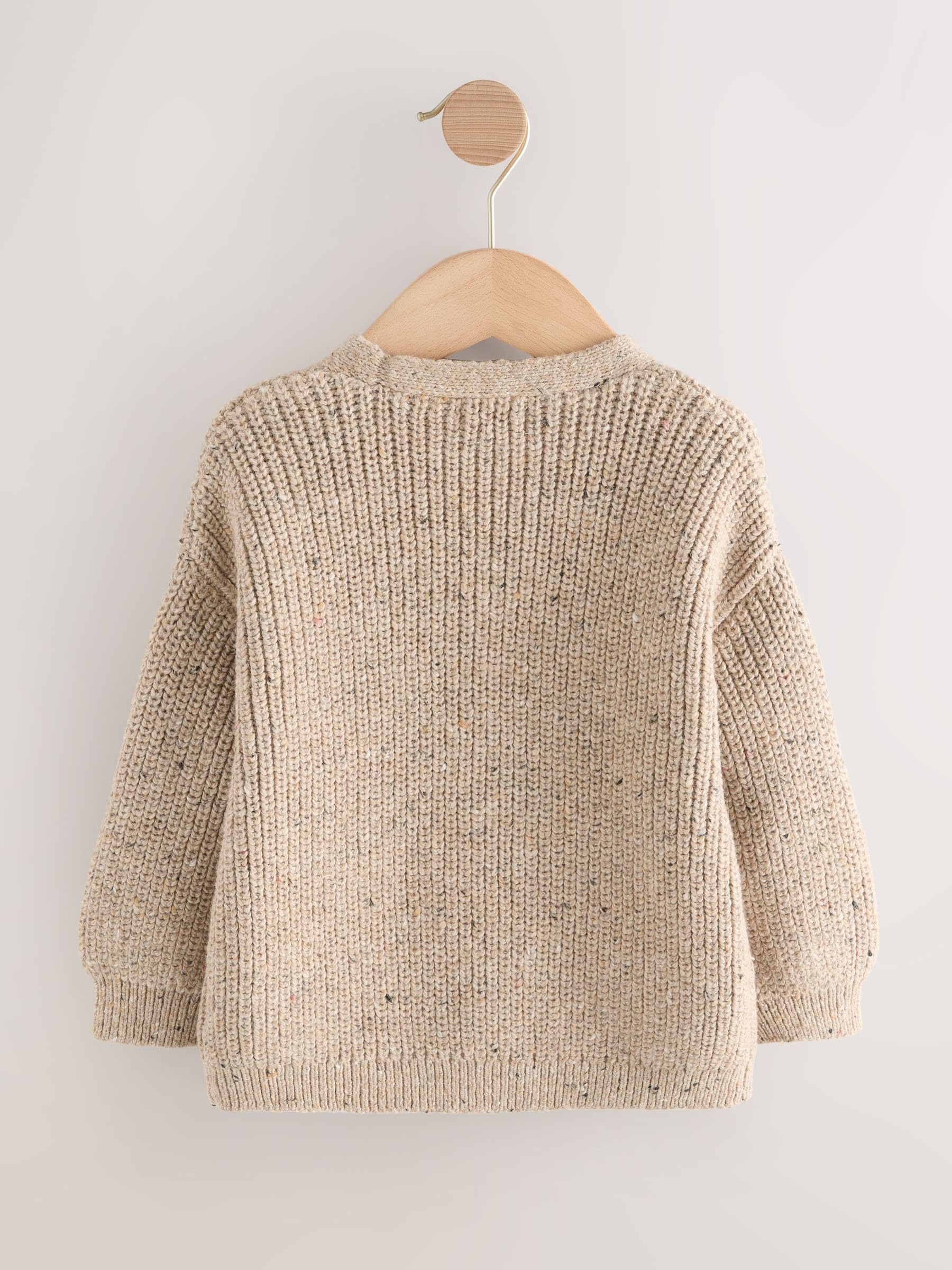 Next Ragazzo Cardigan Personaggi Fiori Ricamati 104-110 comodo