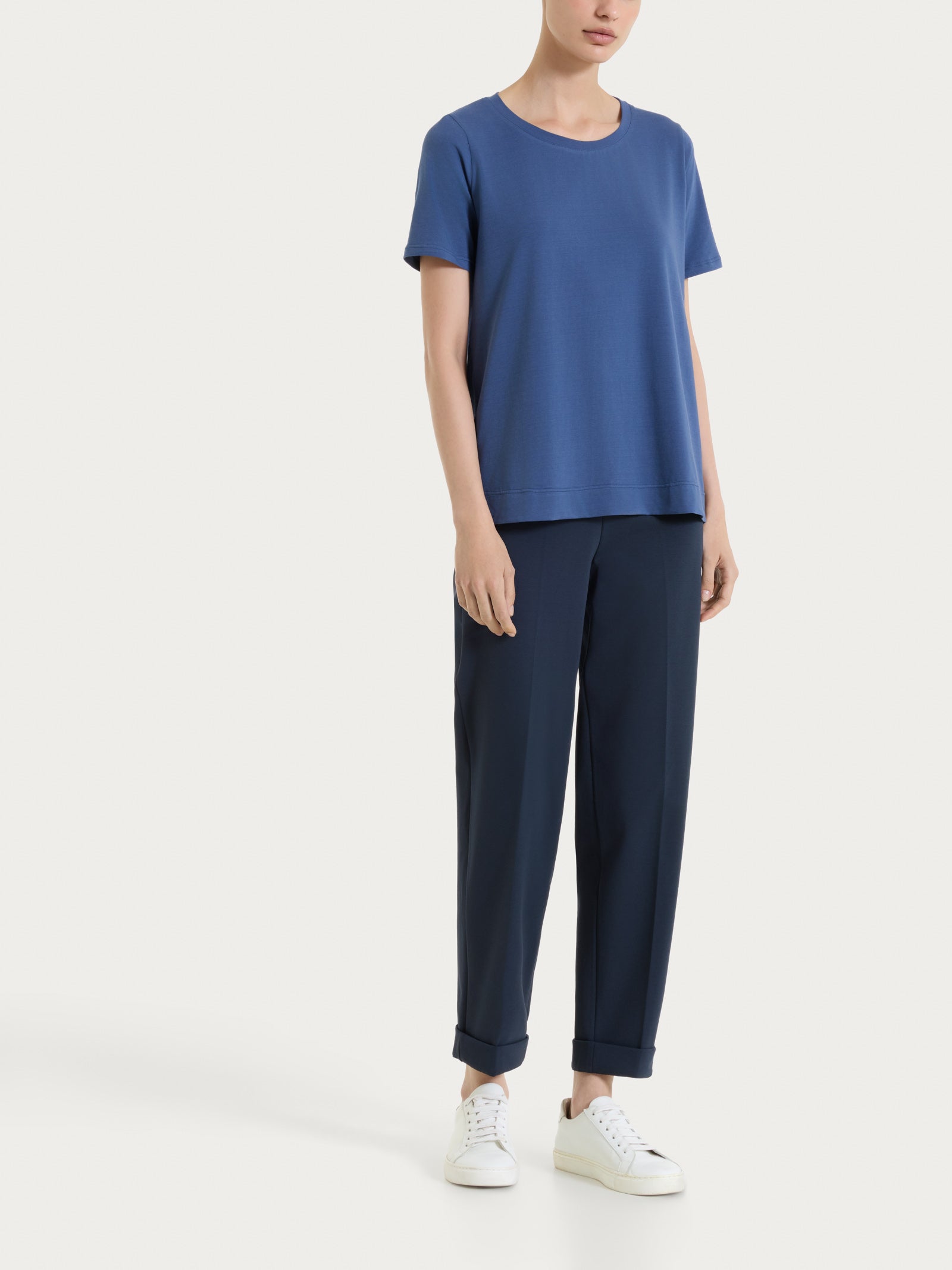 Ragno Compact Light pantalone carota blu Bleu tapered