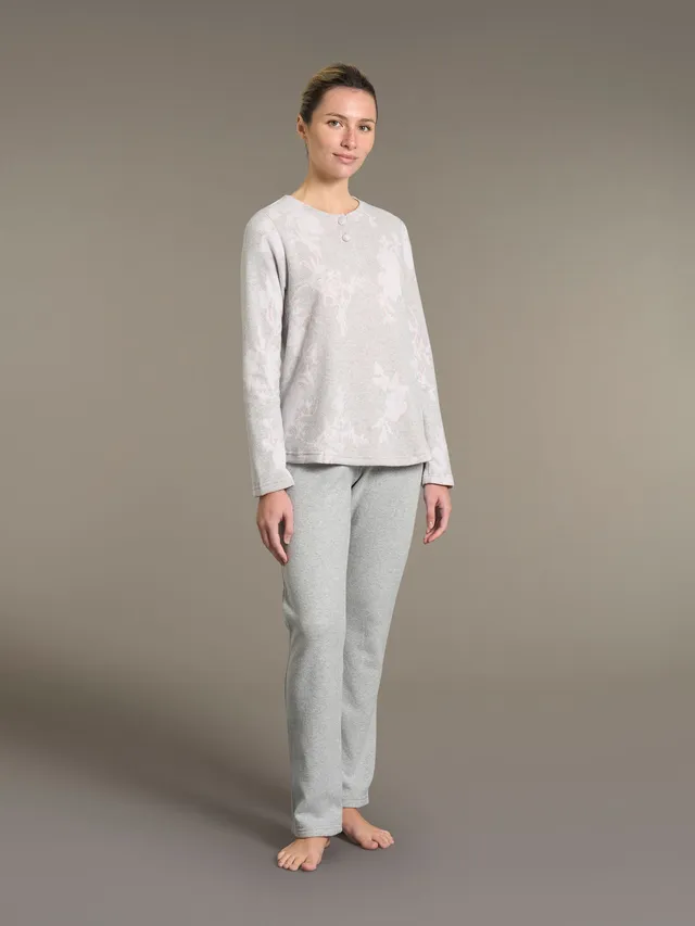 Ragno Sweet Emotion Pigiama Lungo Serafino Floreale Pile