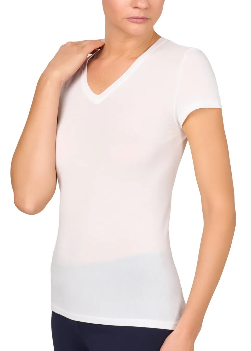 Philippe Matignon Leger Scollo V maglia seta e modal