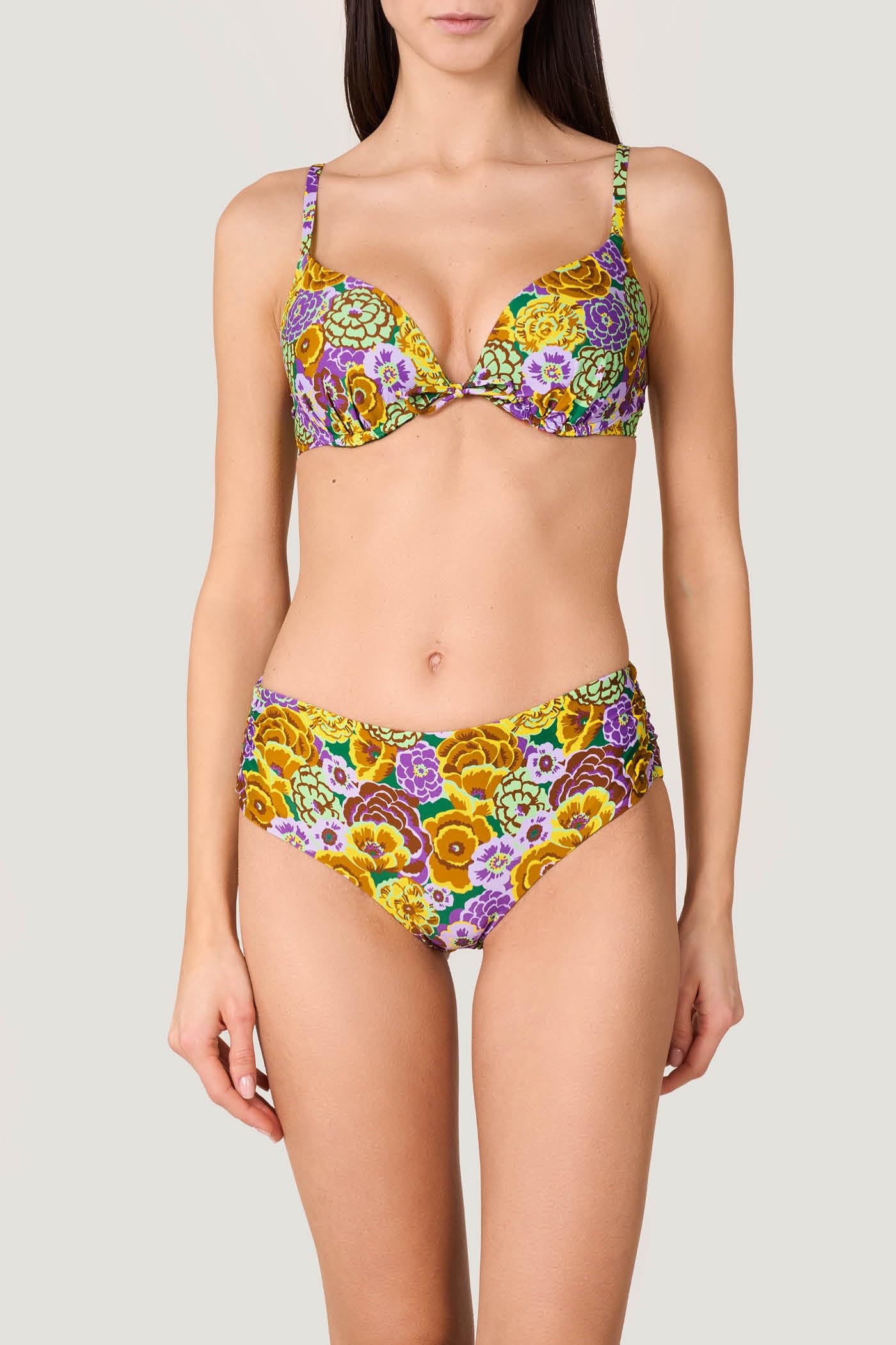 Goldenpoint Fleur Imbottito con Ferretto Top Bikini Floreale