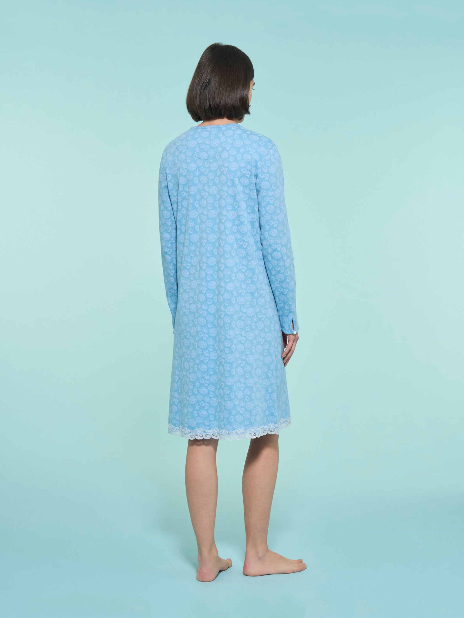 Ragno Sweet Emotion camicia notte Dusk Blue 100 cm