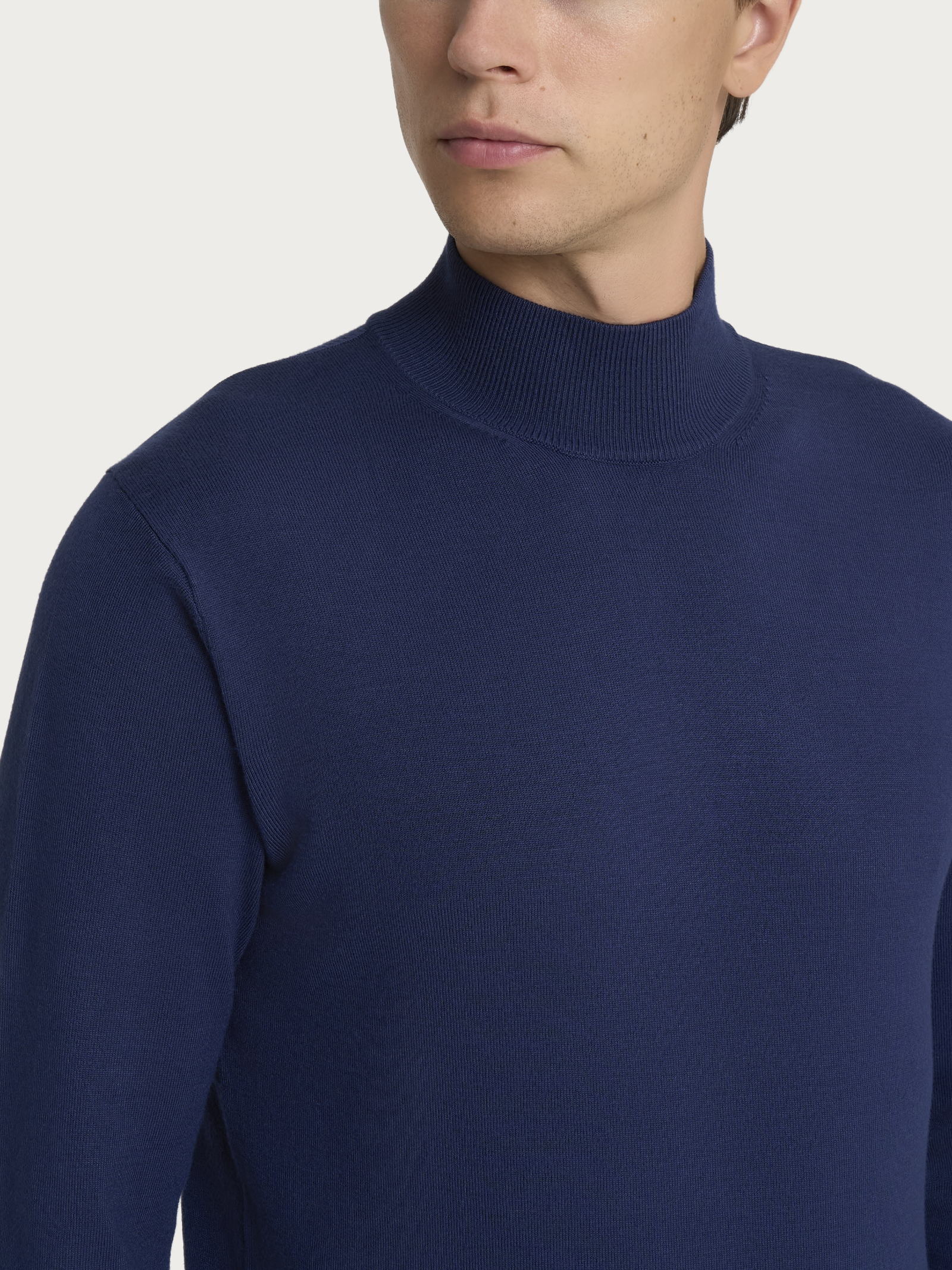 Ragno Four Seasons lupetto uomo blu Set Sail misto viscosa