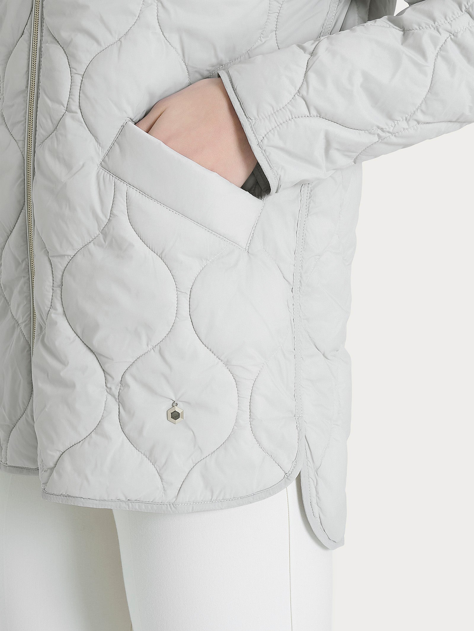 Ragno Onion Quilt Piumino donna Dawn Blue con cappuccio