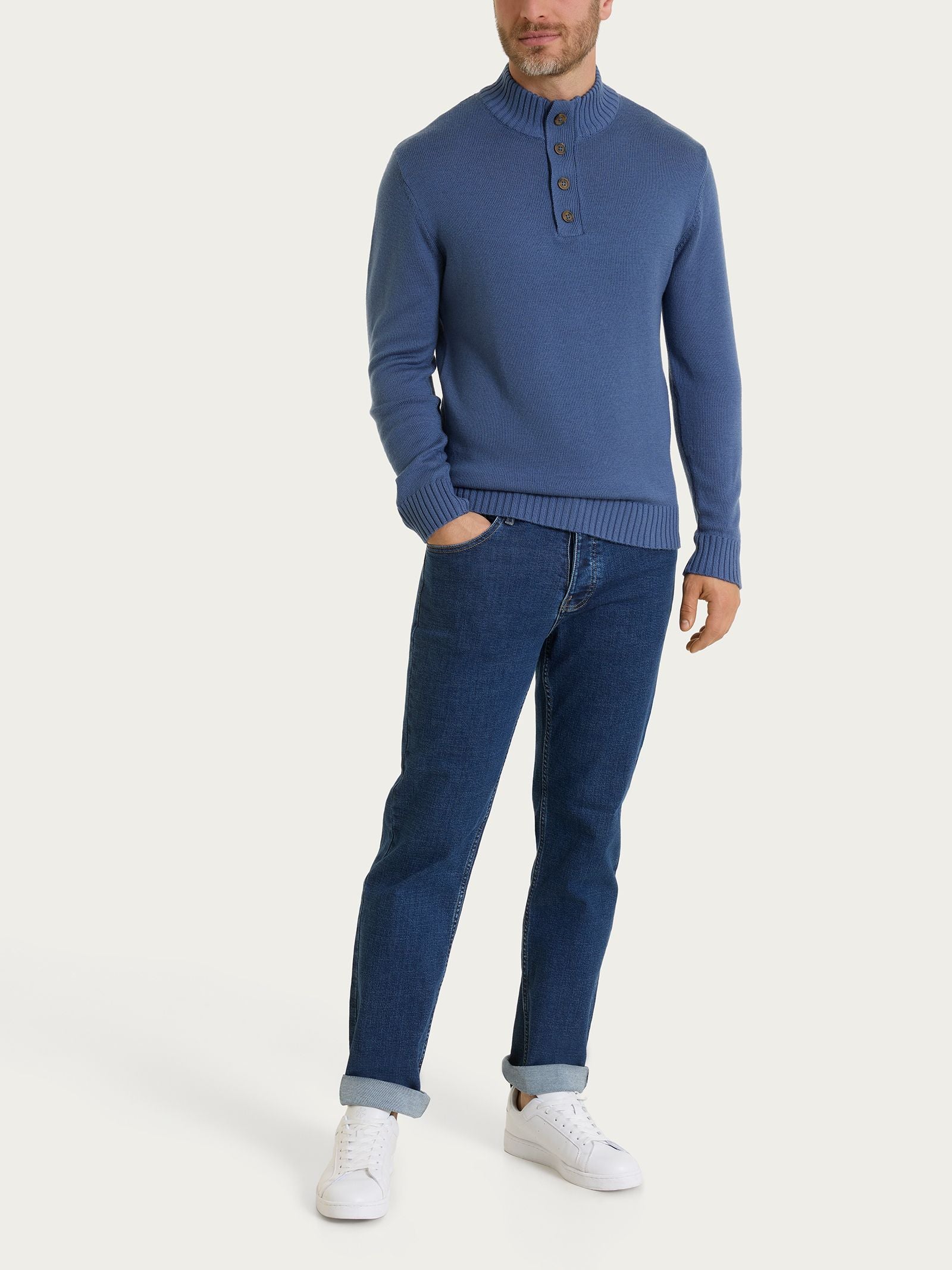 Ragno Merino Soft lupetto aviazione lana zip bottoni