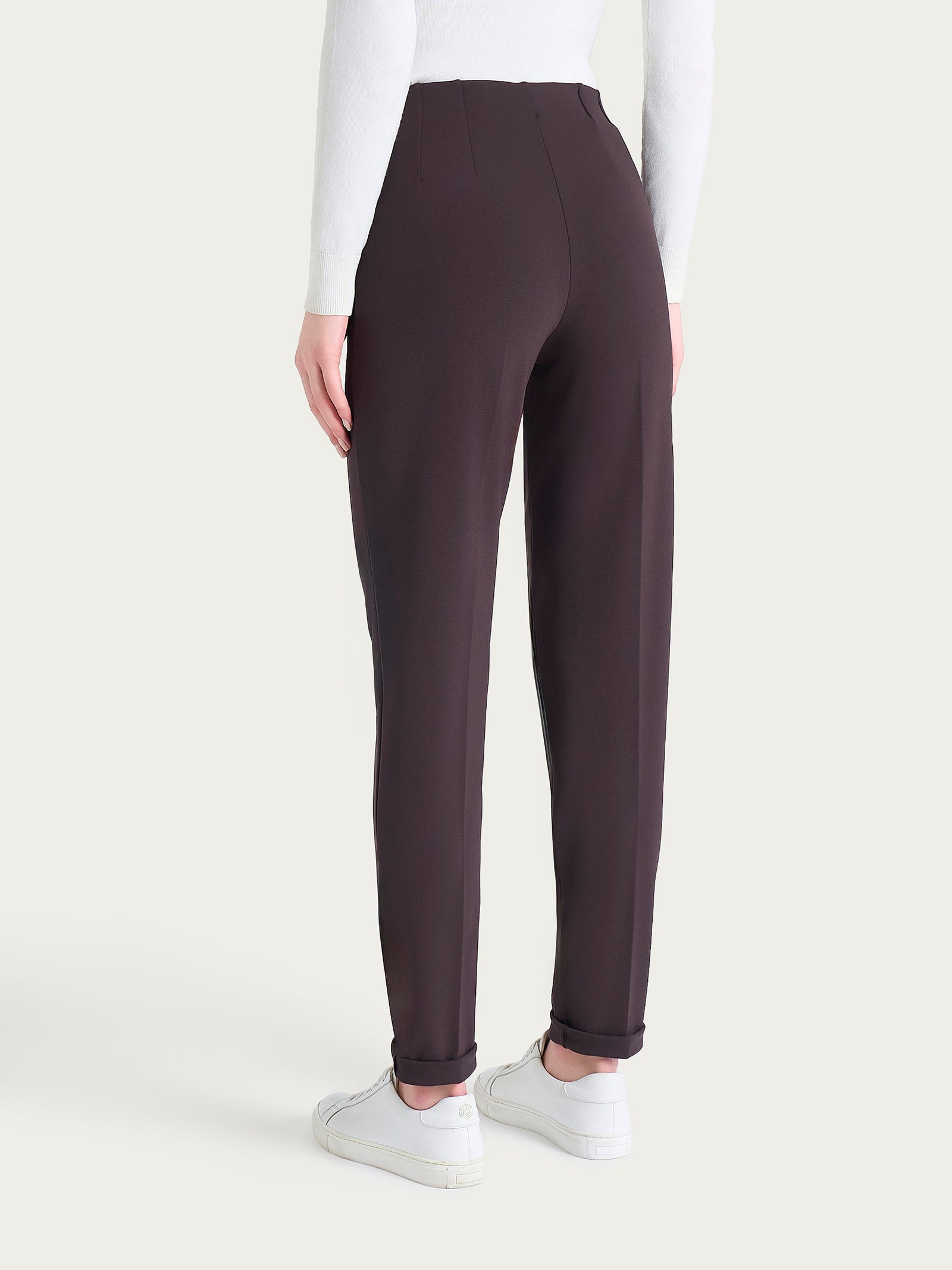 Ragno Cashmere Compact Pantalone Sigaretta Chocolate Torte skinny