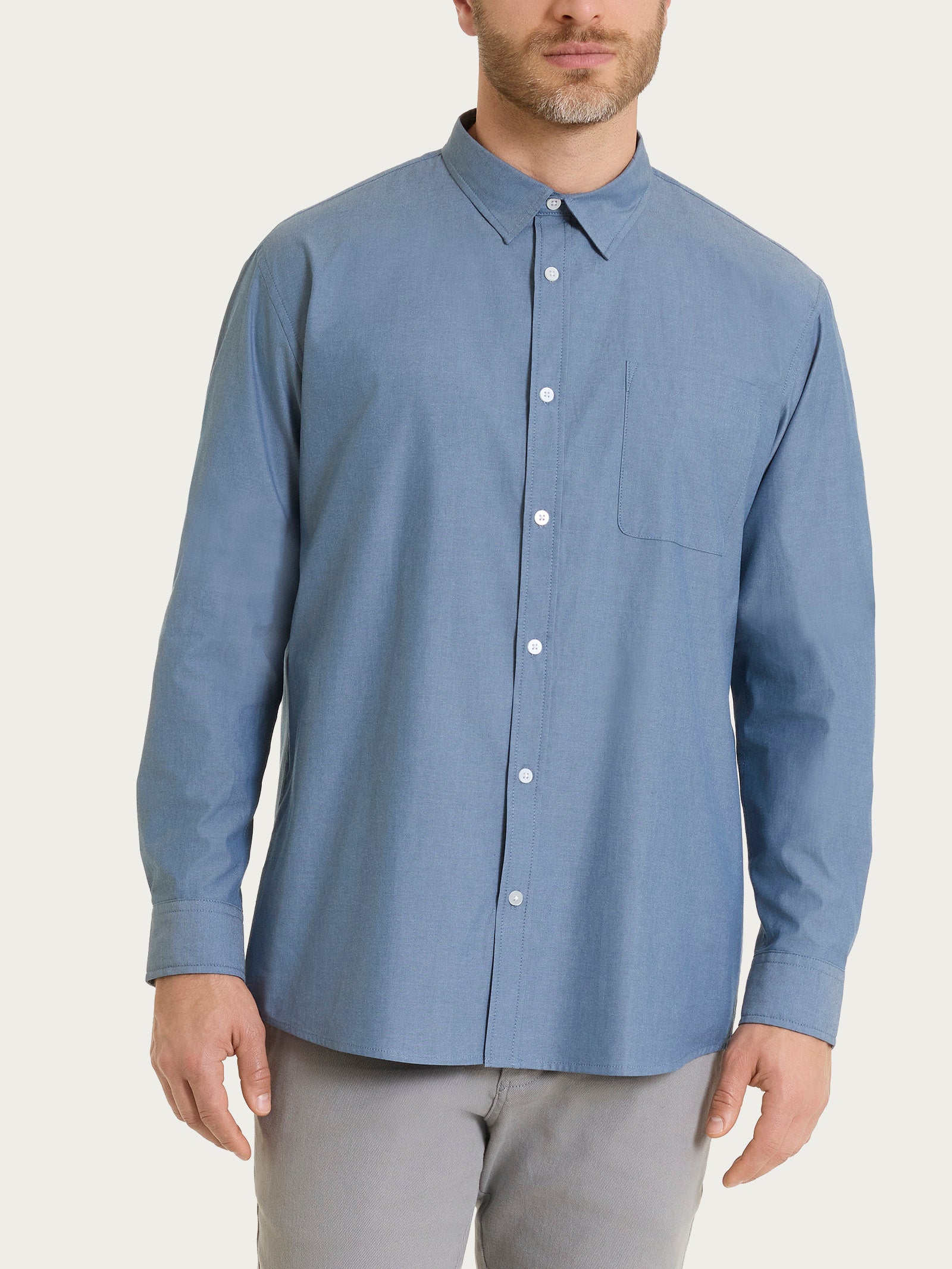 Ragno Oxford Double Twisted camicia uomo Flint Stone