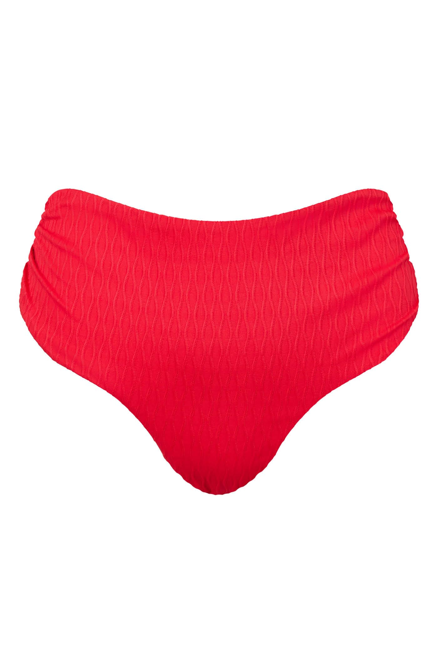 Goldenpoint Waves slip bikini fianco alto arricciato