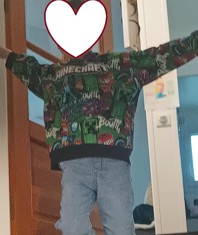 Next Minecraft Felpa Cappuccio Bambino Taglia 134