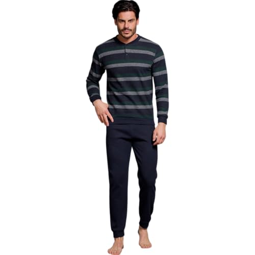 Enrico Coveri pigiama uomo jacquard antracite XL