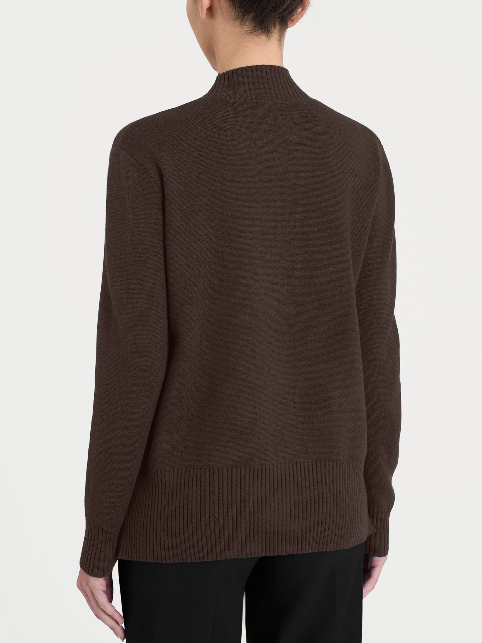 Ragno Super Soft Cardigan Donna Chocolate Torte Collo Alto