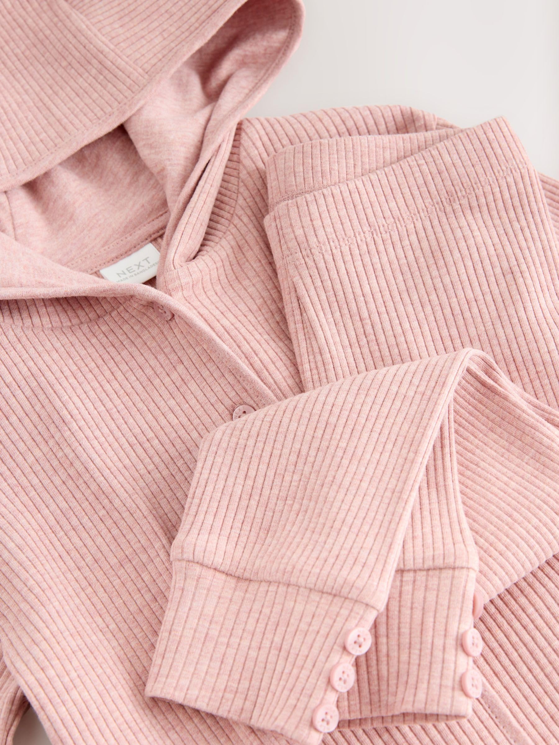 Next completo bambina cardigan coste con cappuccio e leggings 116-122