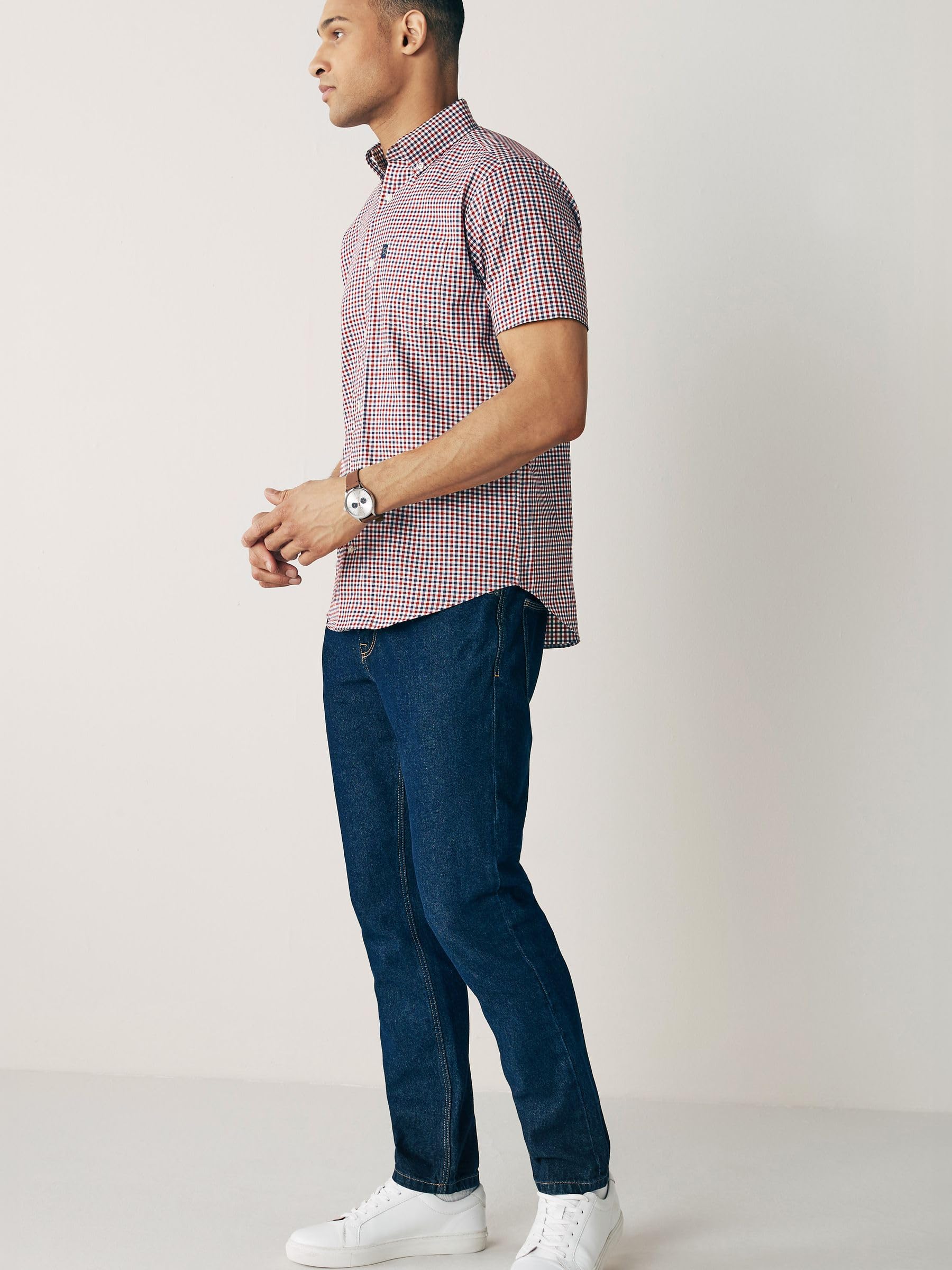 Geo Next camicia uomo oxford maniche corte regular fit