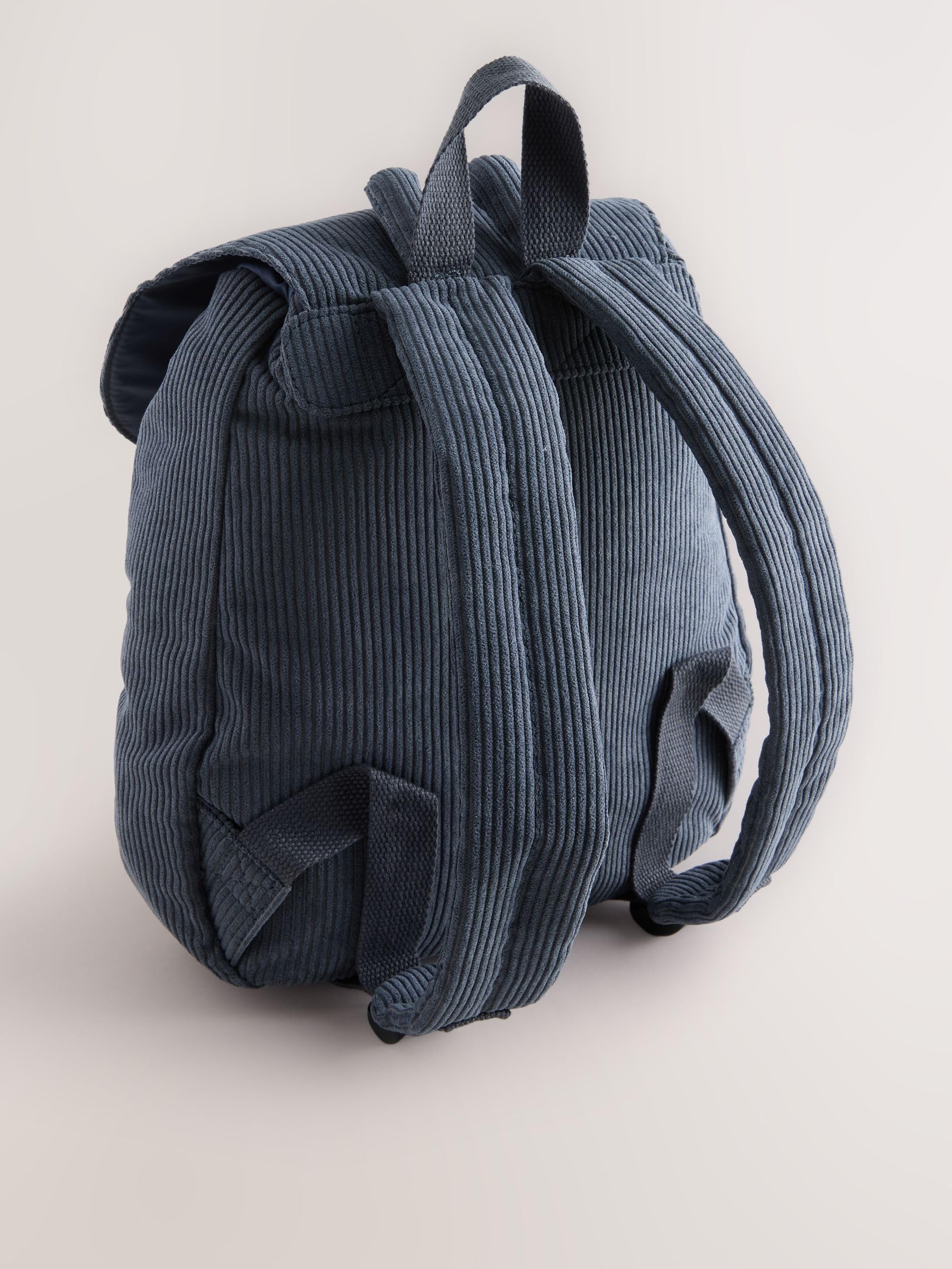 Next Zaino Mostro Bambino Blue Cord in Velluto