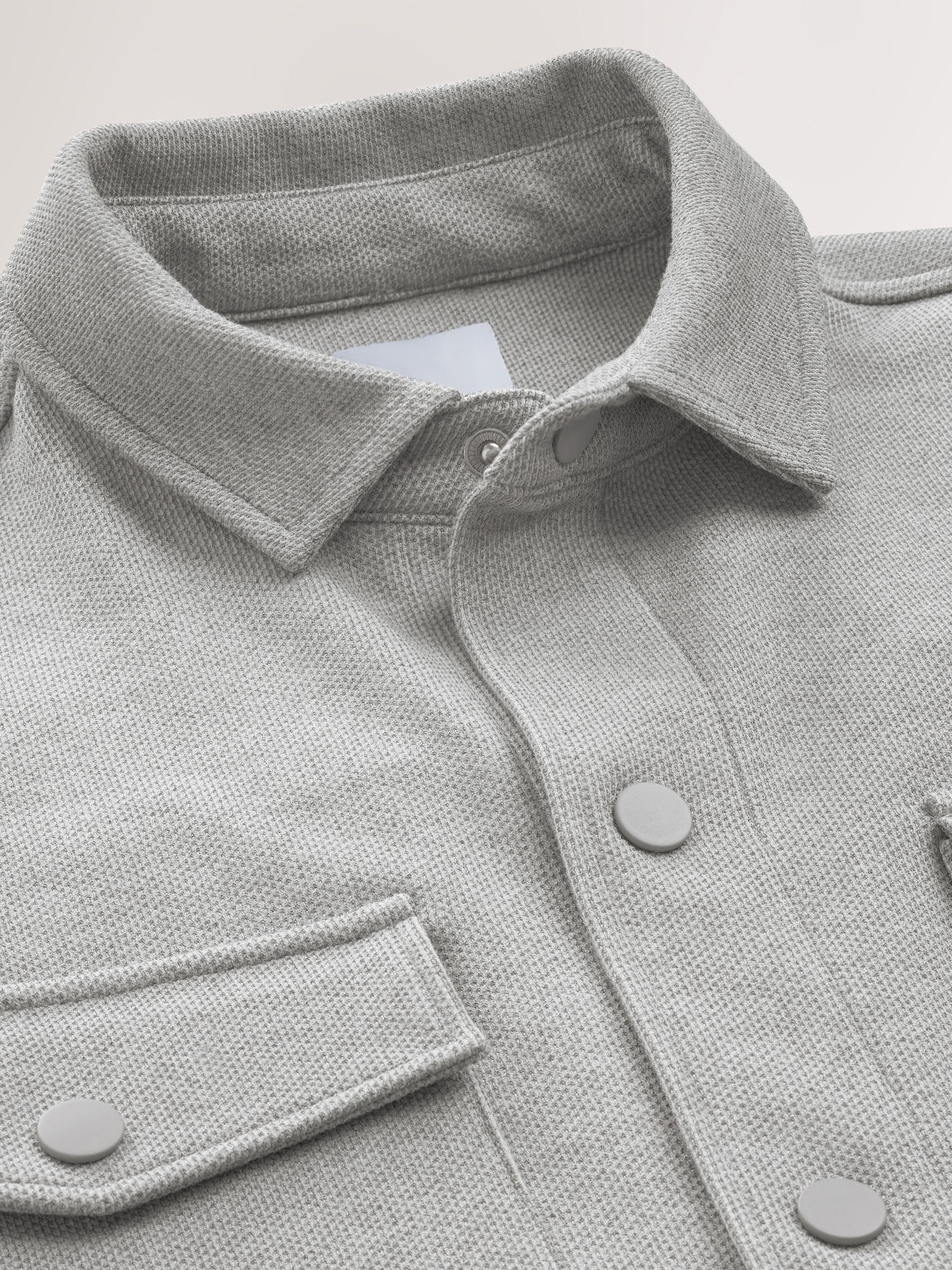 Next giacca camicia uomo twill jersey bottoni L