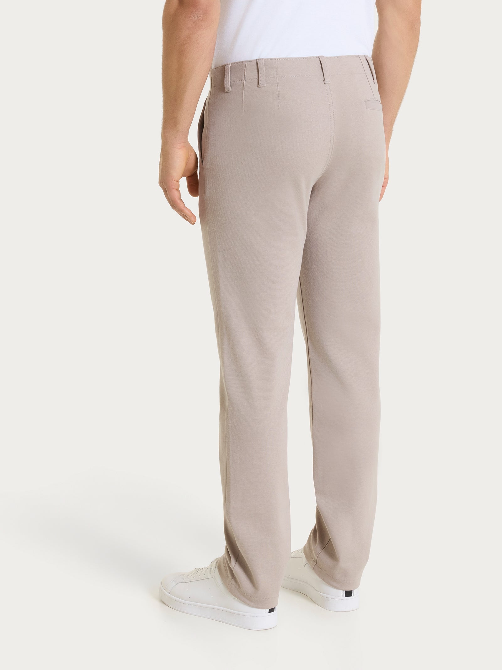 Ragno Cotton Compact The Chino Pantalone String con Tasche