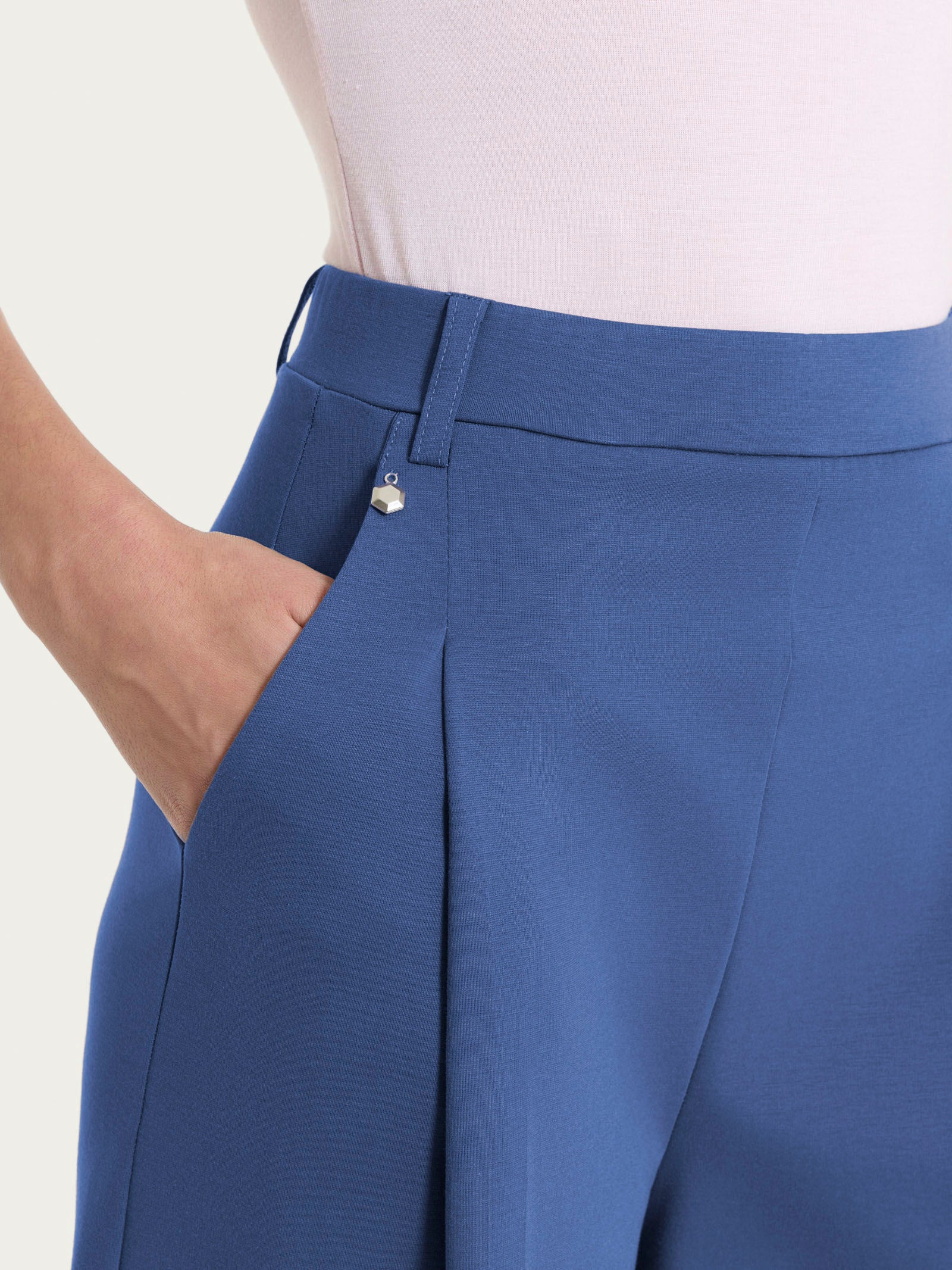 Ragno Compact Light Pantalone Palazzo Cotone Oceana