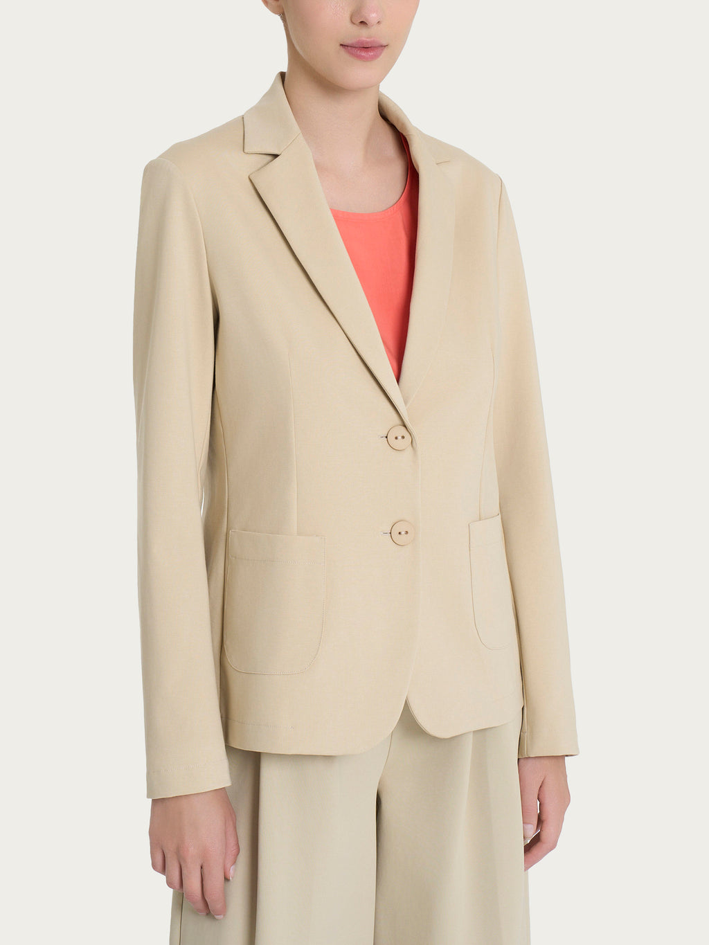 Ragno Compact Light Two-Button Blazer donna Irish Cream leggero