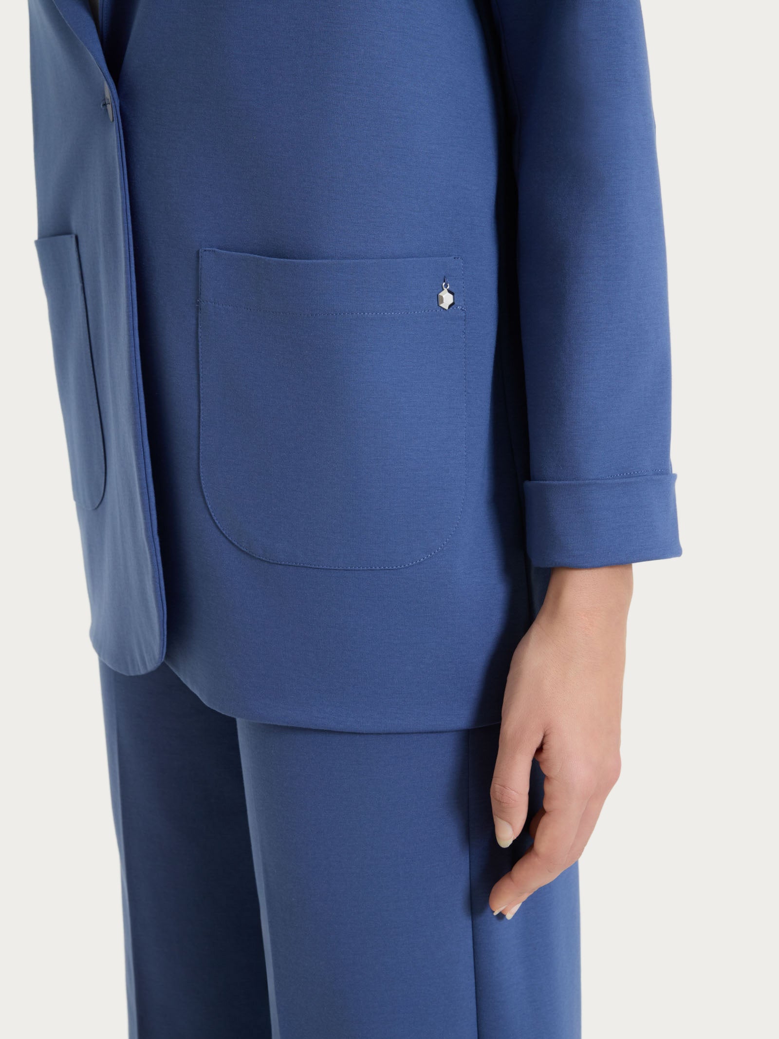 Ragno Compact Light Blazer over blu Oceana elastico