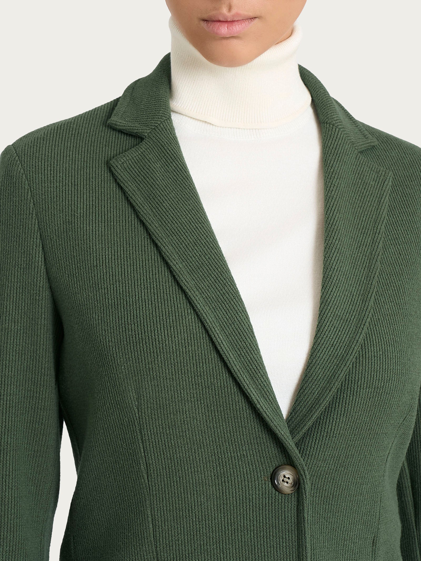 Ragno Velvet blazer due bottoni Bronze Green velluto