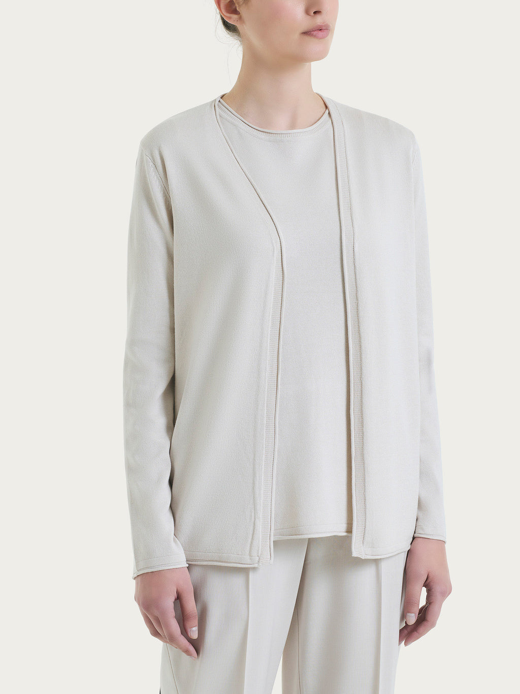Ragno Summertime Open Cardigan donna Champignon leggero